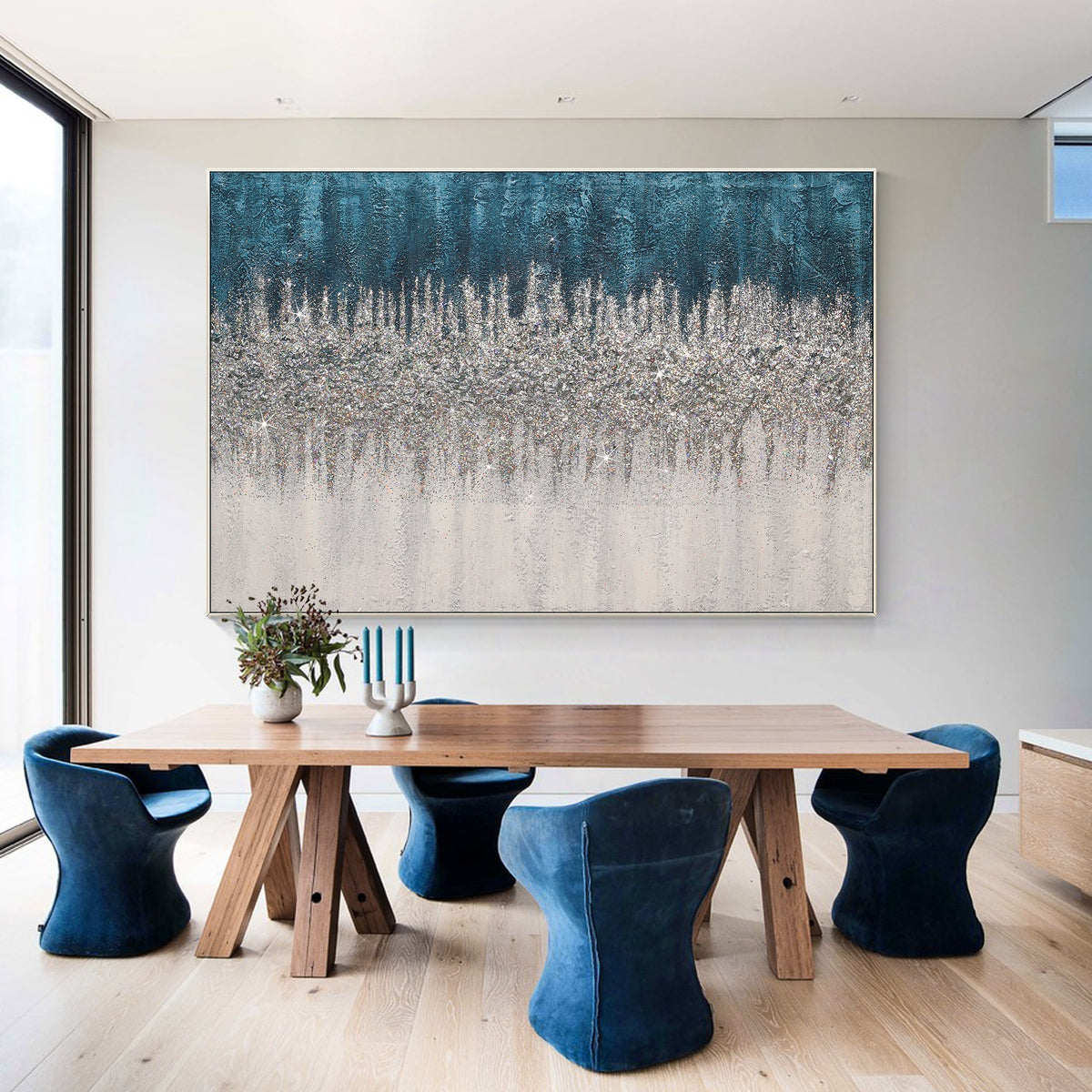 Silver Abstract Art: A Sophisticated Choice for Modern Interiors