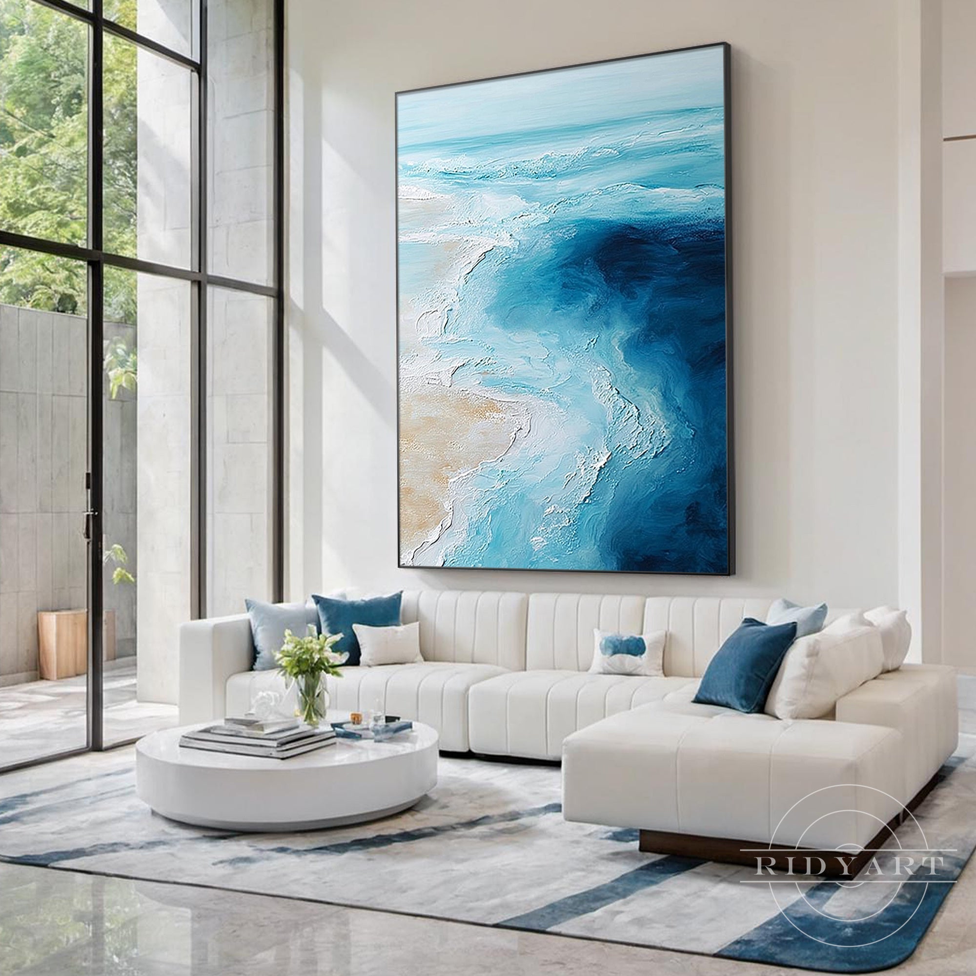 Best Wall Art Colors for a Peaceful Living Room