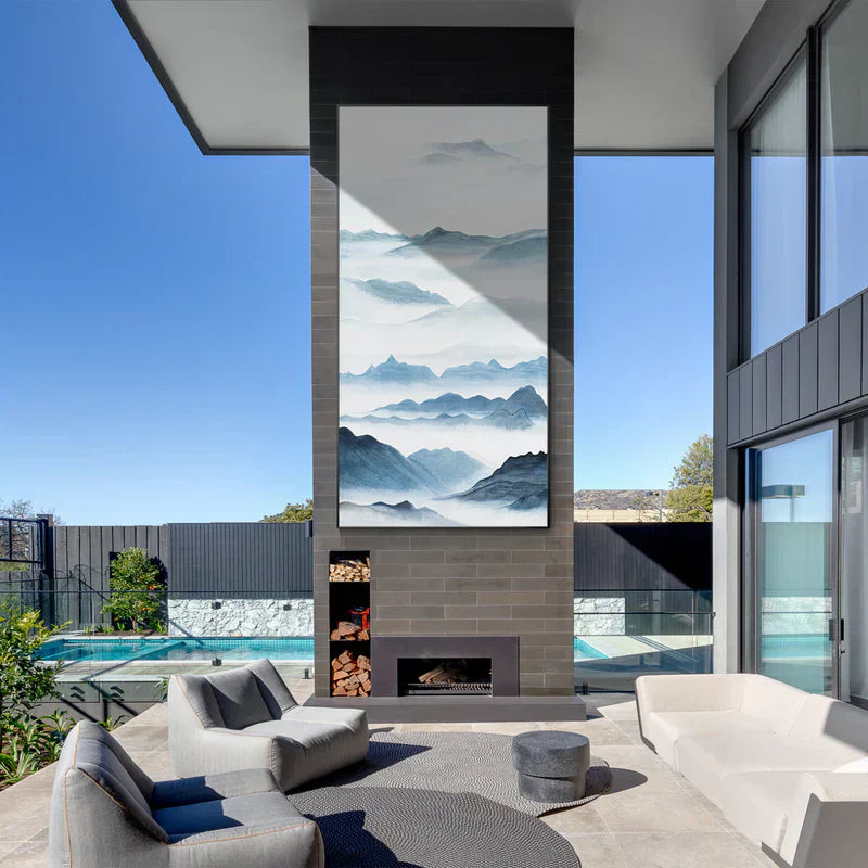 Watercolor Mountain Painting