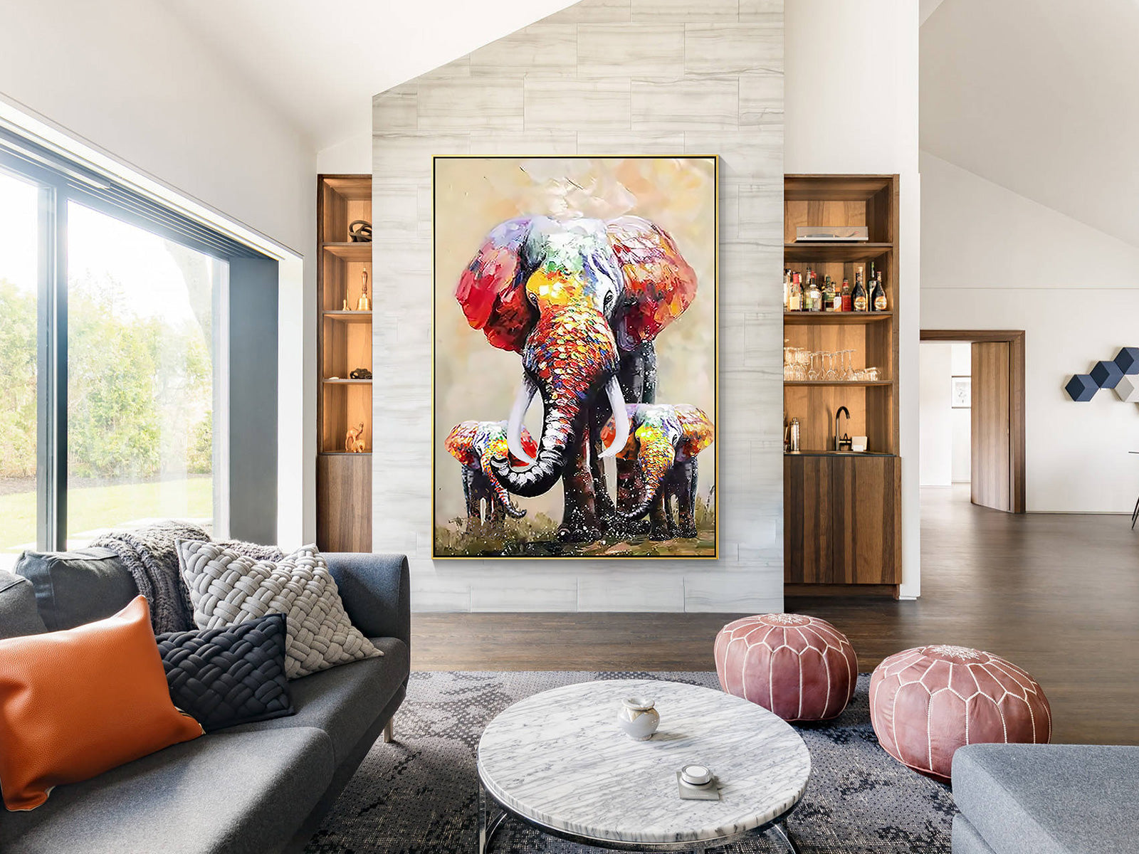 Elephant wall art