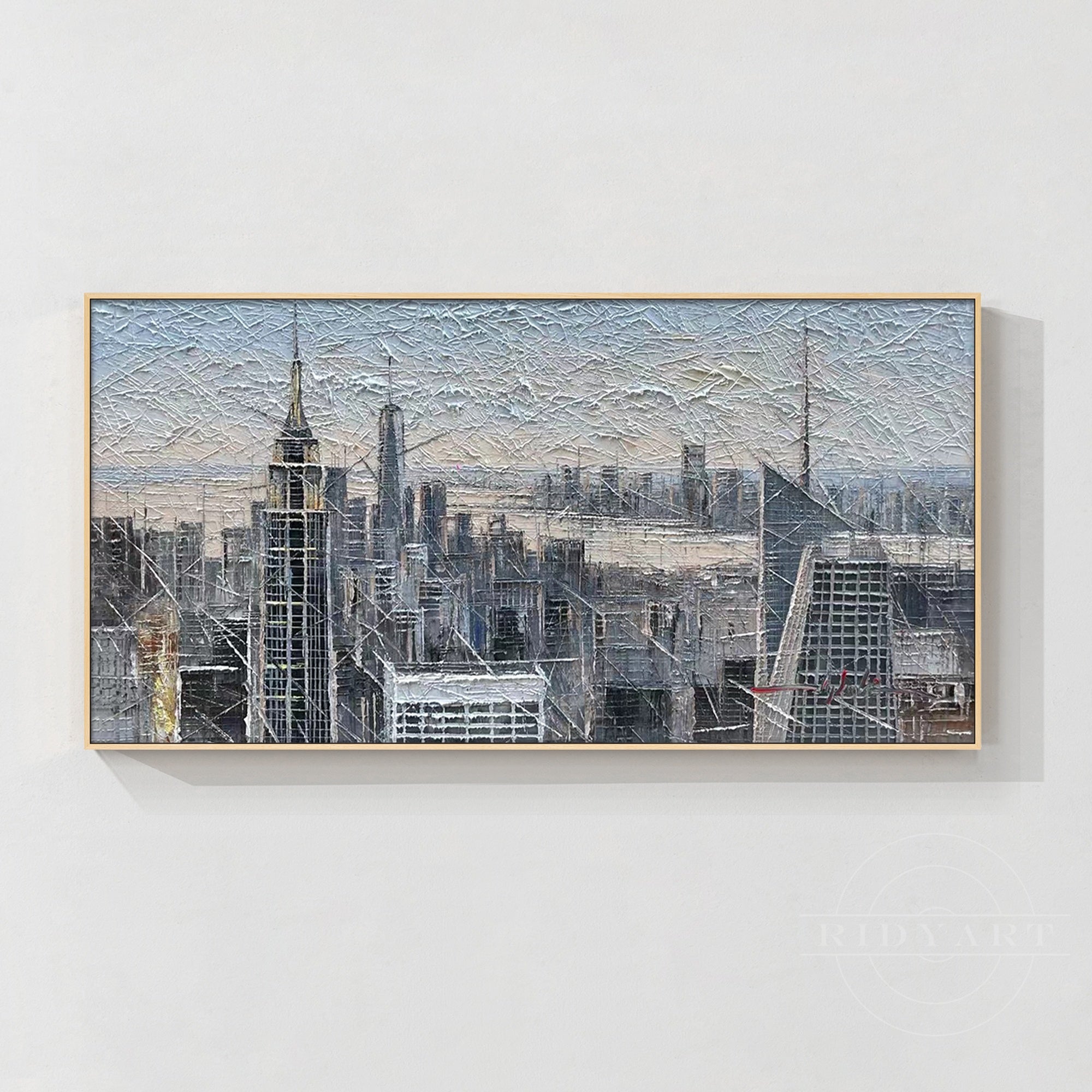 Ölgemälde „Skyline von New York“