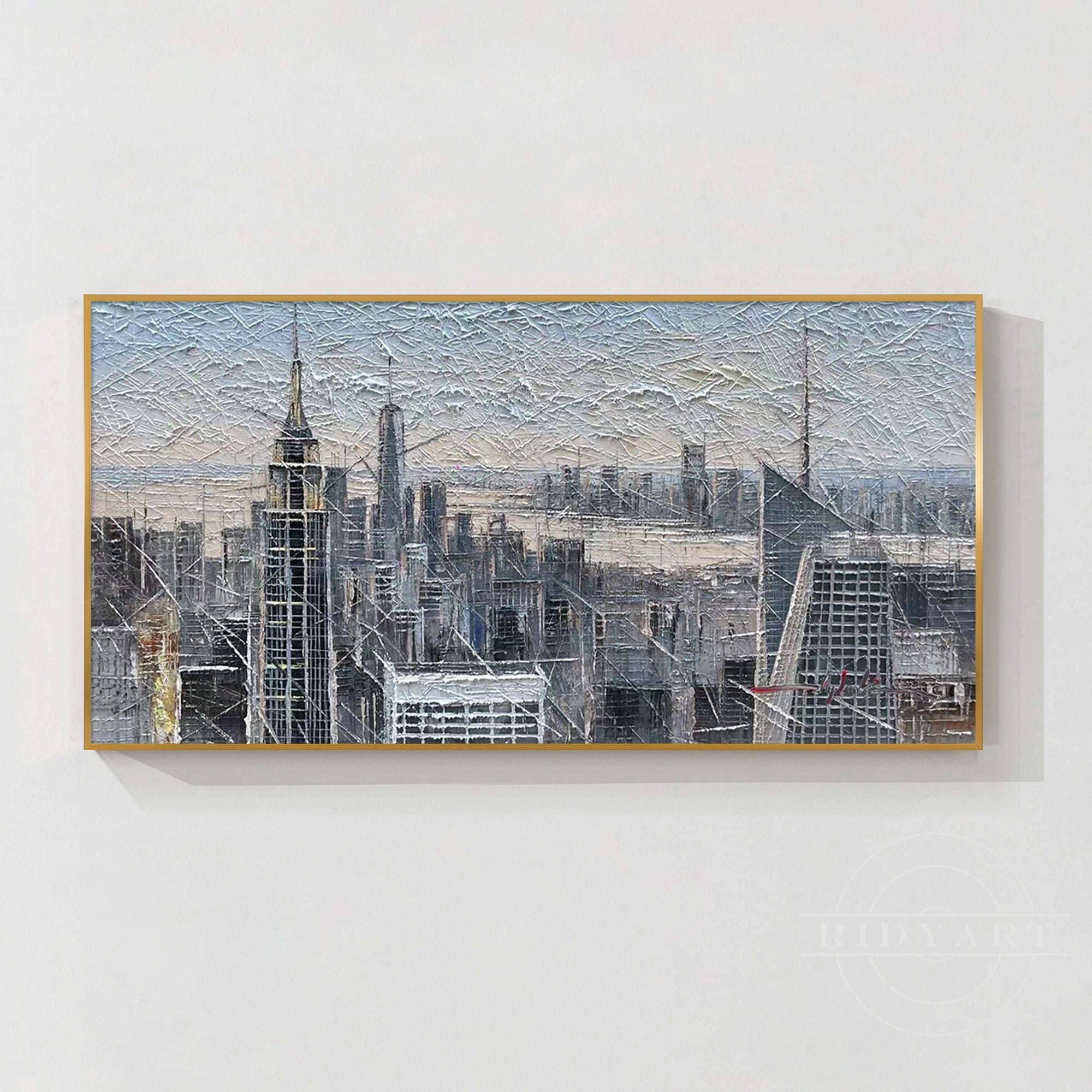 Ölgemälde „Skyline von New York“