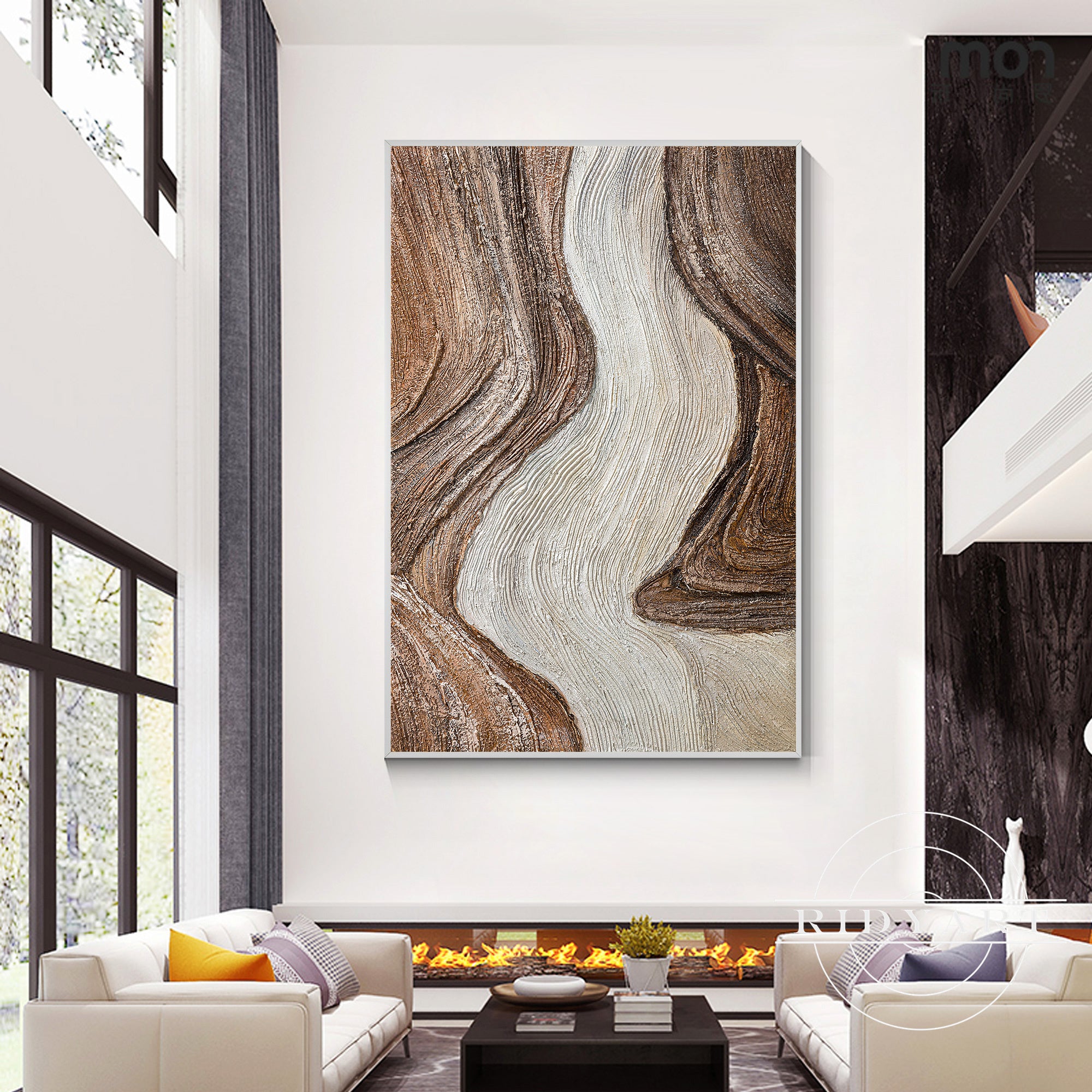 3D Textured Wabi Sabi Wall Art