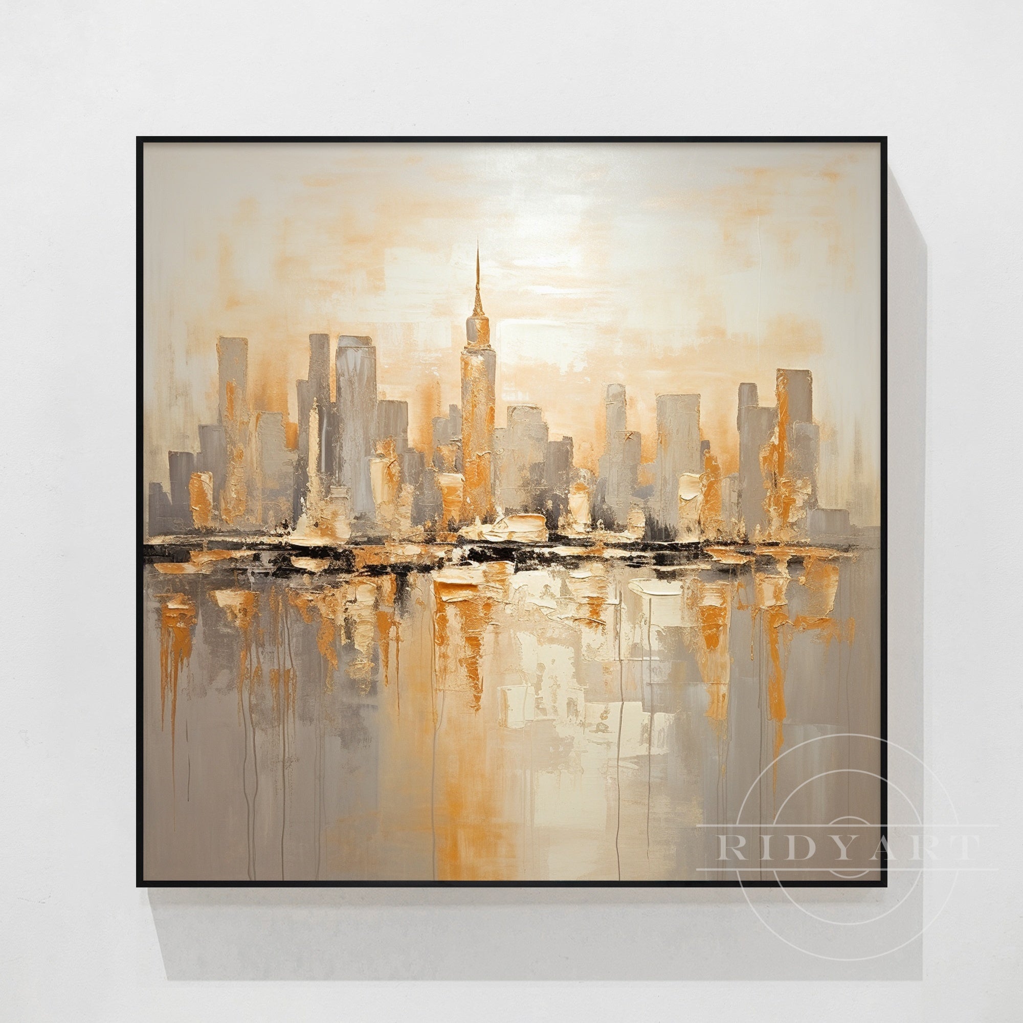 Golden New York skyine_050