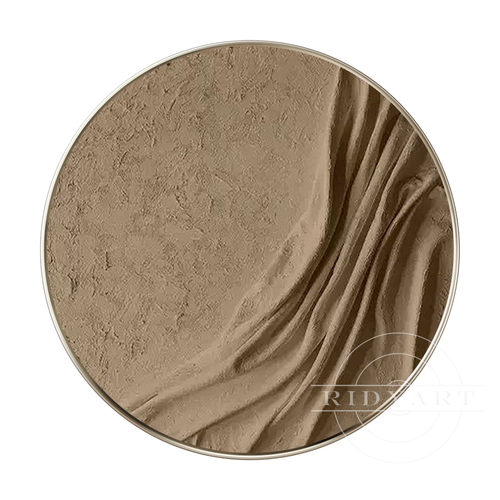 Earth Tone Round 3D Textured Wall Art