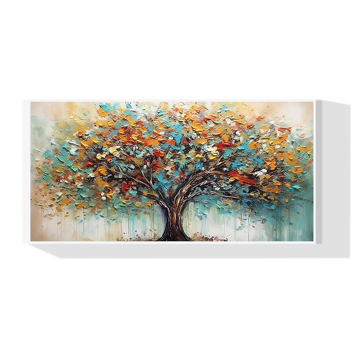 Dipinto astratto colorato dell'albero della vita