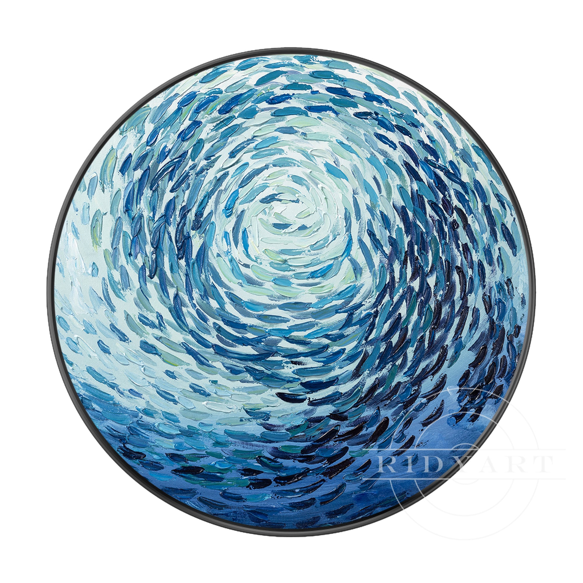 School of Fish Round Wall Art