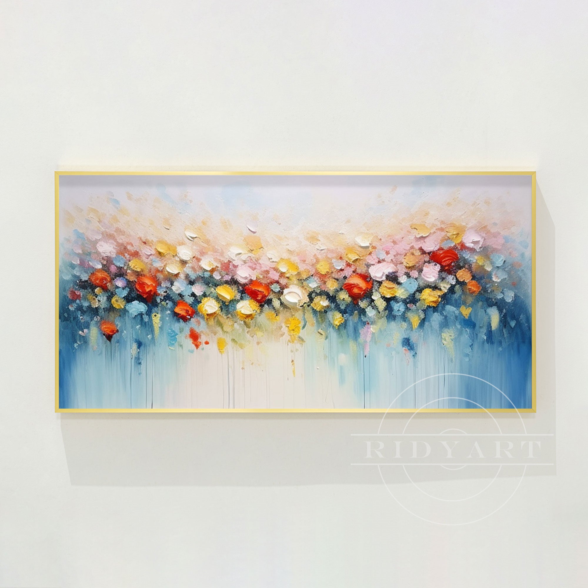 Colorful Abstract Flower Painting - 3D Large Wall Art Decor