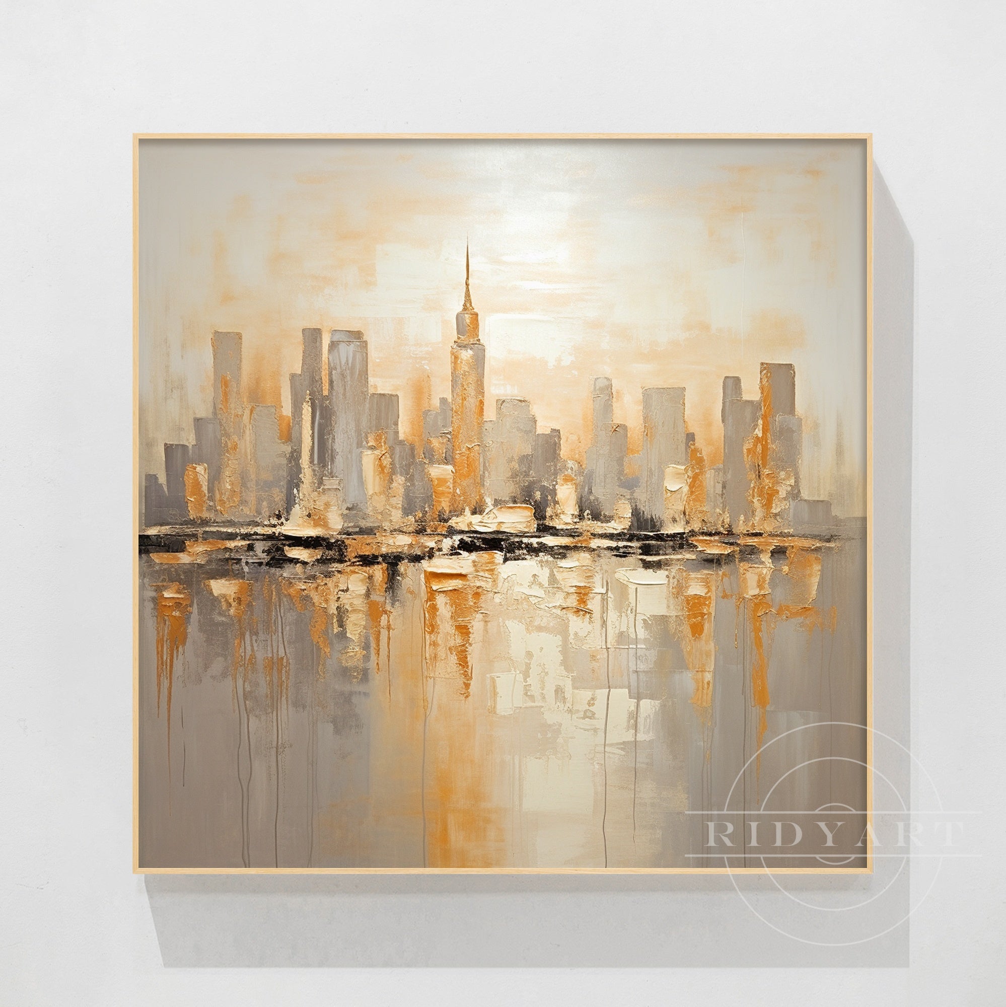 Golden New York skyine_050