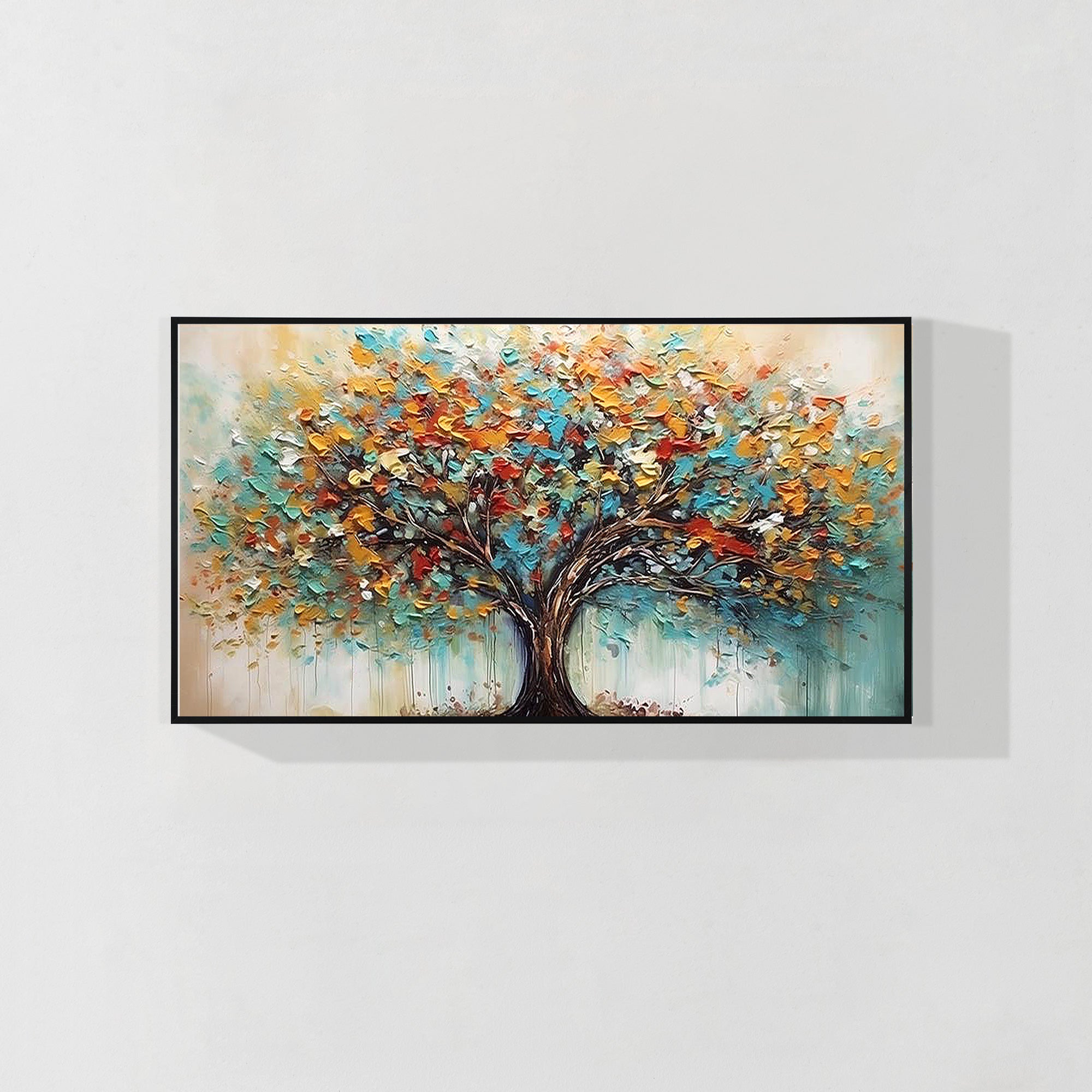 Abstract Colorful Tree of Life painting