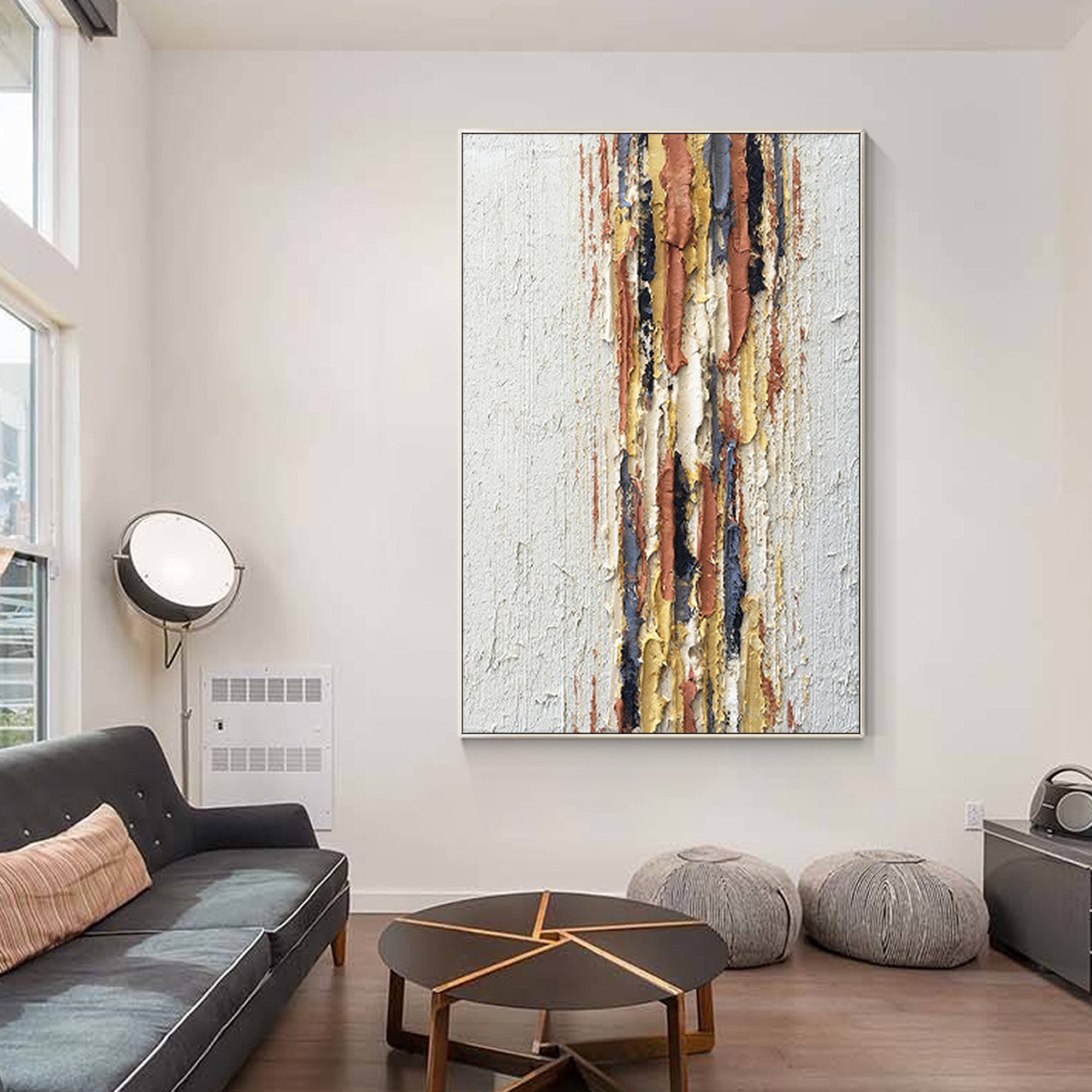 Texture Abstract Oil Painting Minimalist wall art