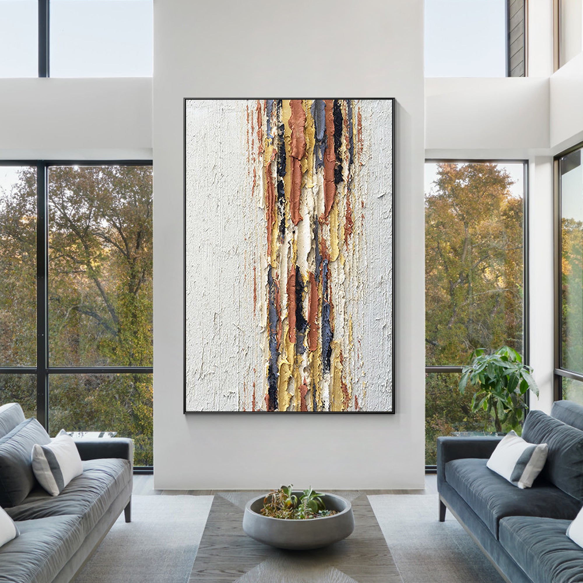 Texture Abstract Oil Painting Minimalist wall art