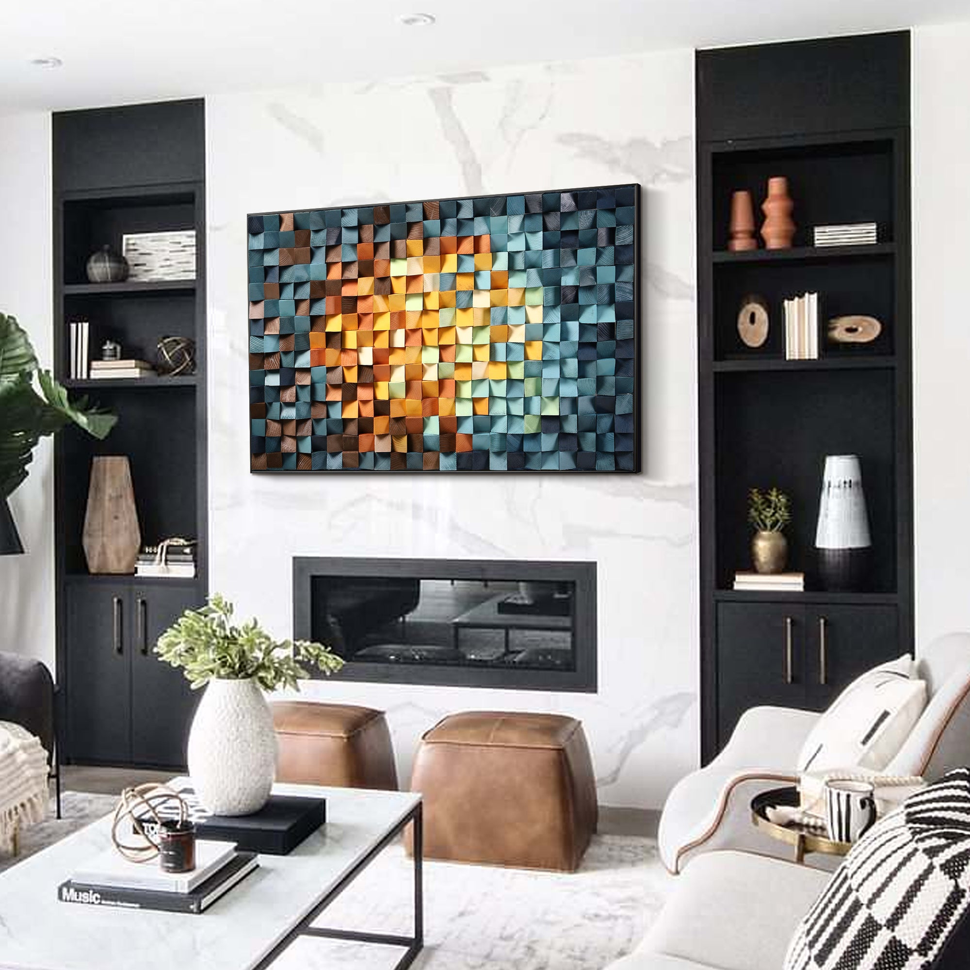 Unique handmade wood art for home decor