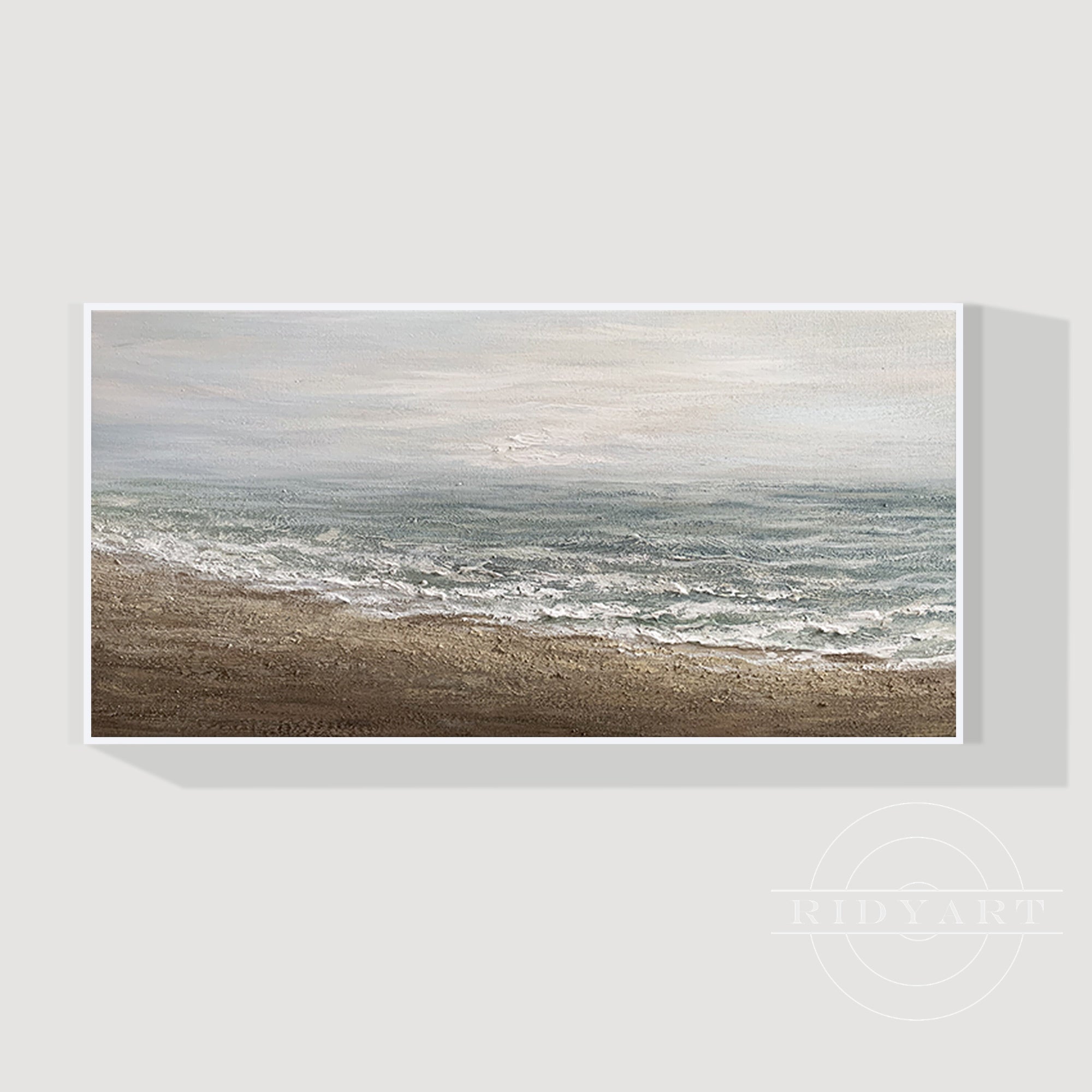 Wandkunst „Gold Mountain“ in Marineblau