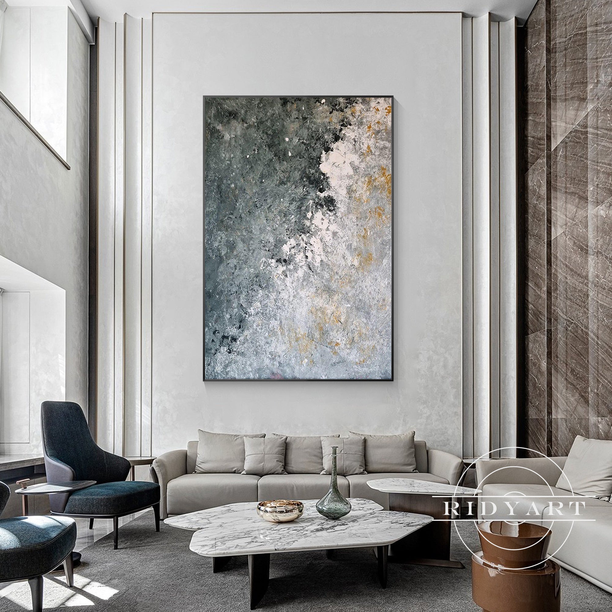 Nebeliger Morgen Landschaftsgemälde