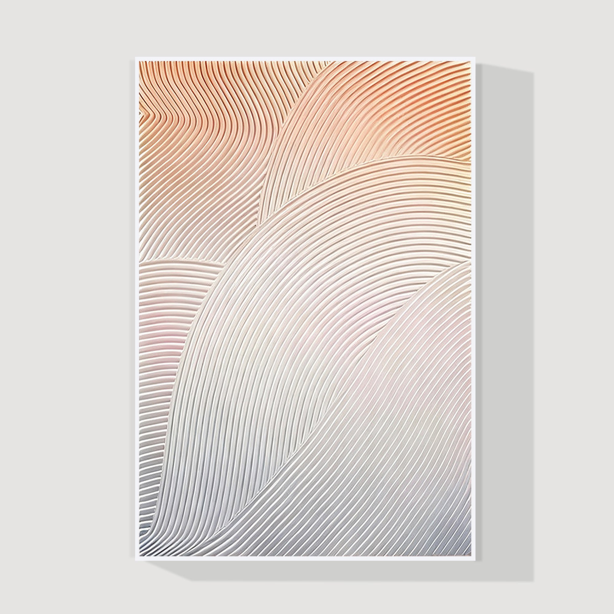 beige purple textured abstract painting extra large wall art