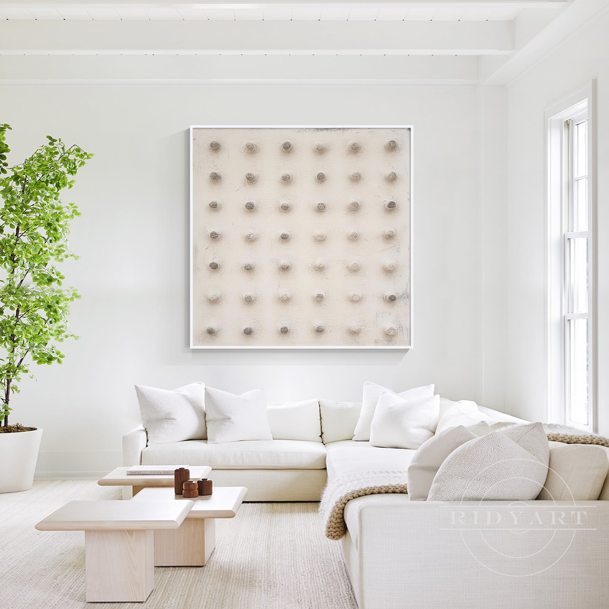 minimalist neutral wall art textured canvas decor