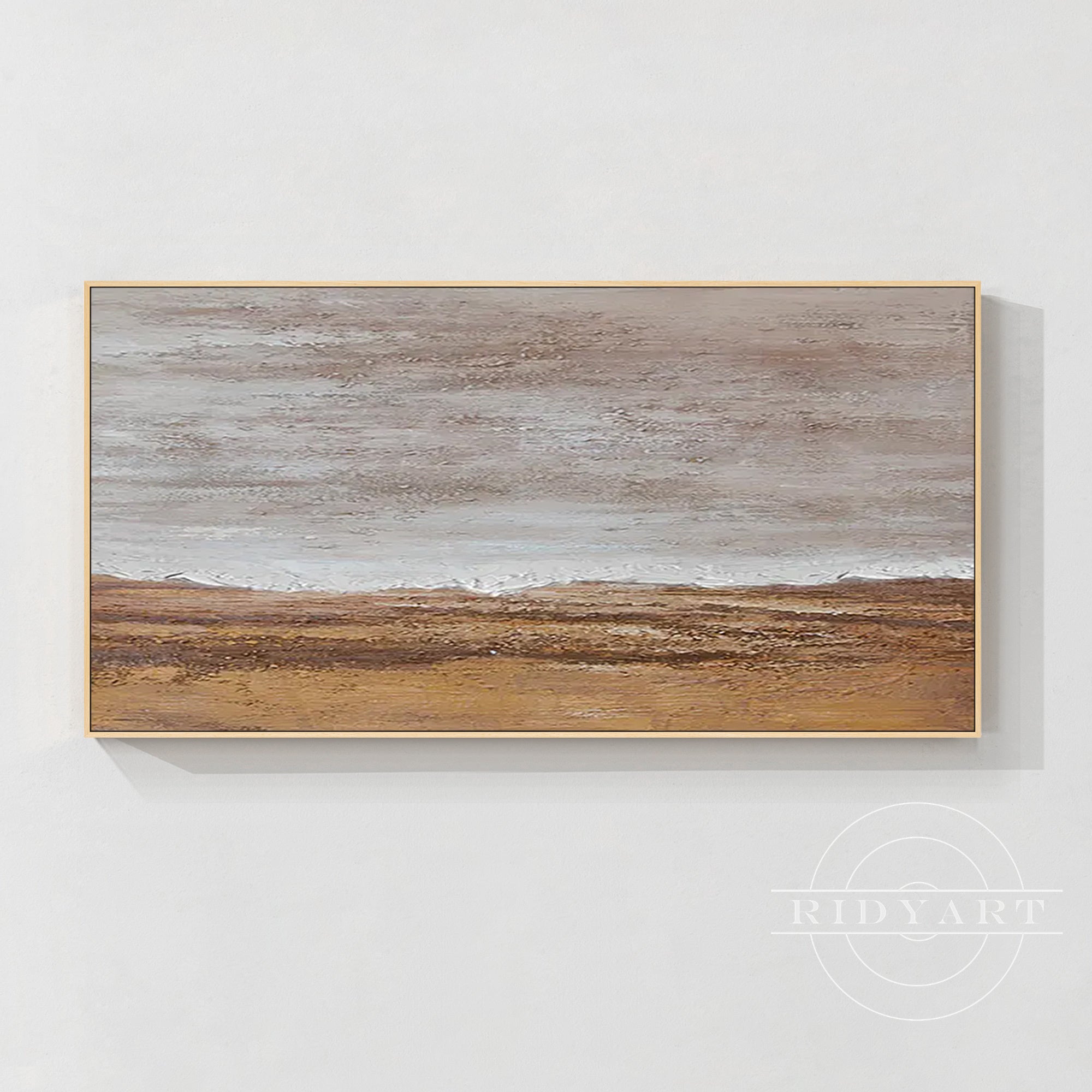 Wandkunst „Gold Mountain“ in Marineblau