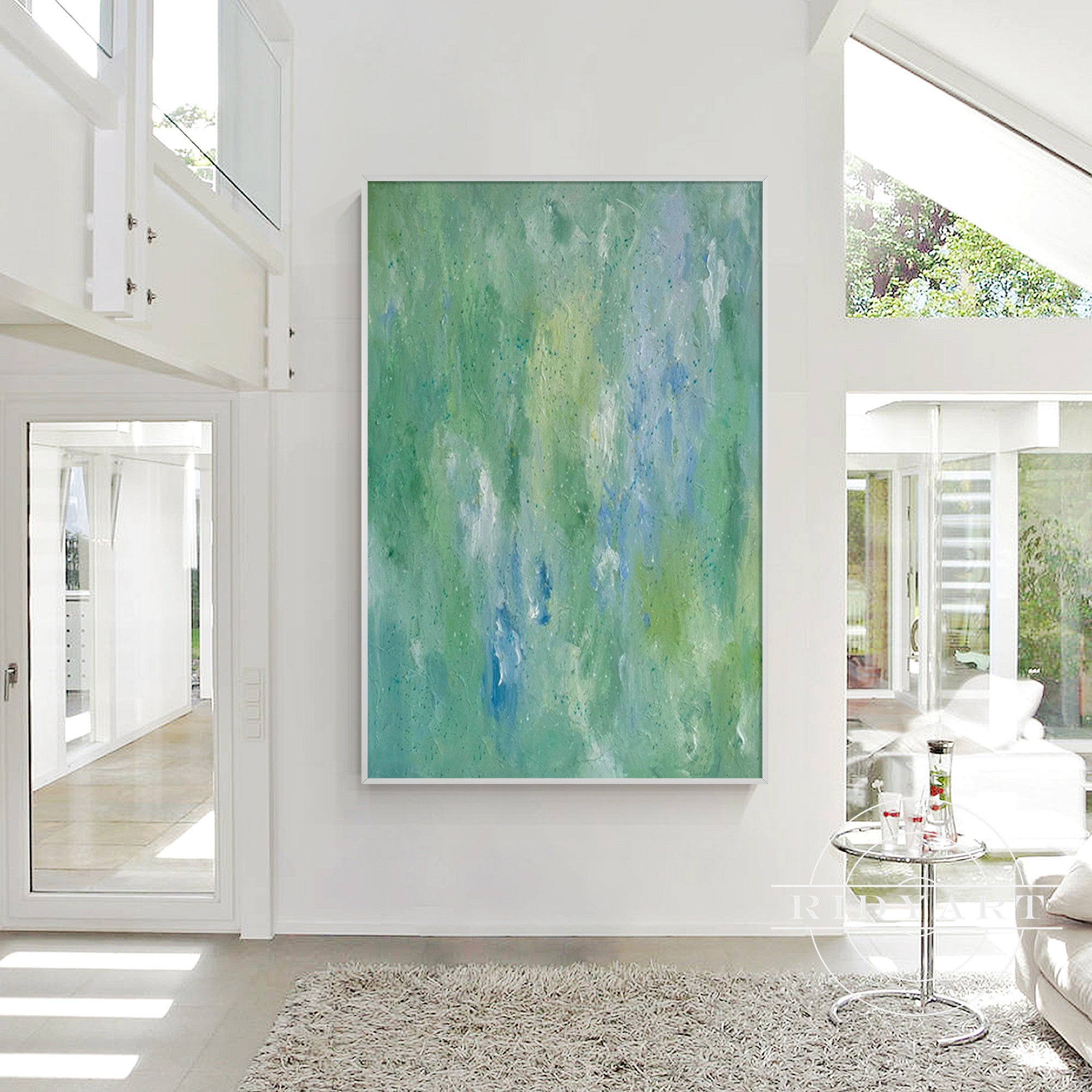 Nebeliger Morgen Landschaftsgemälde