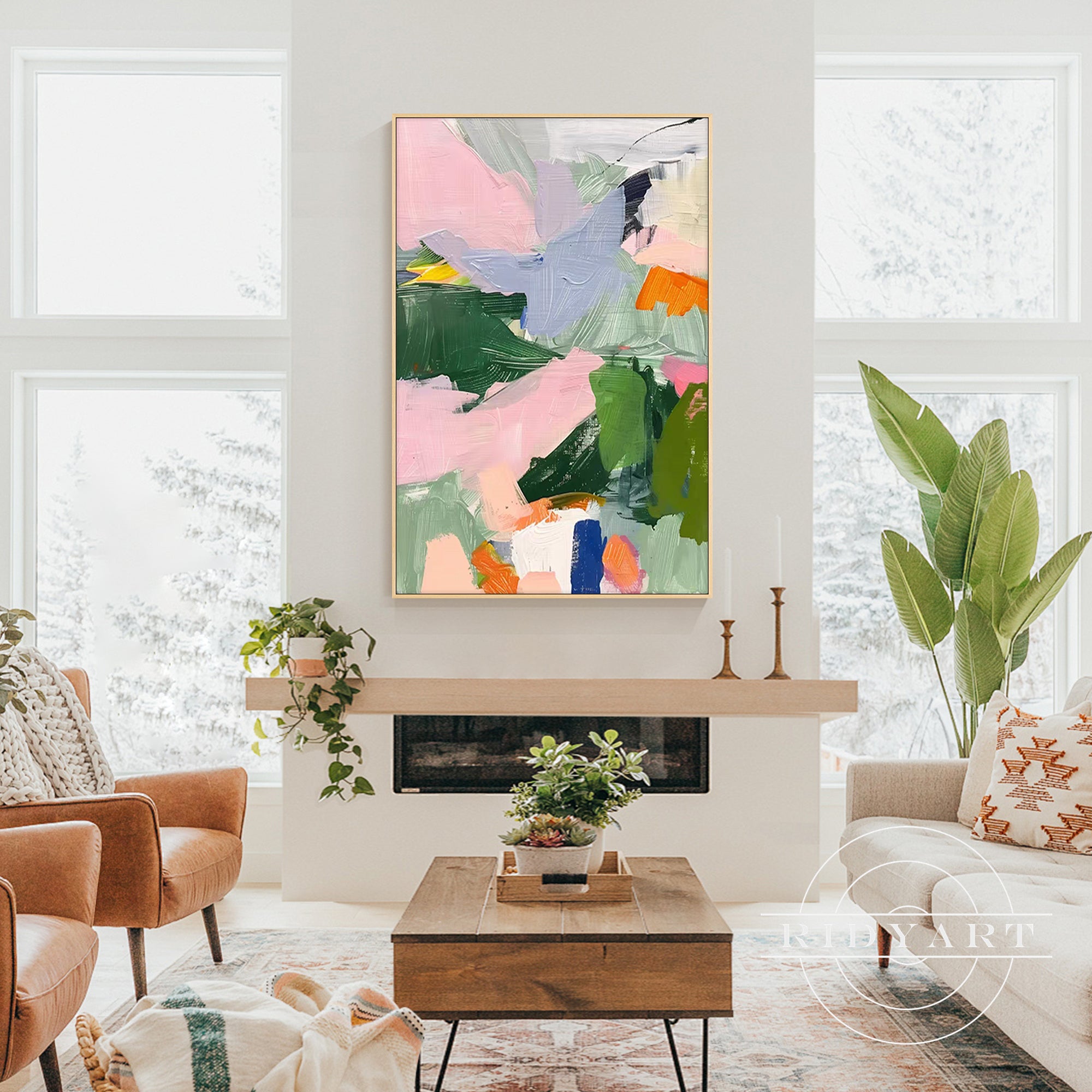 Wandkunst „Sage Green Mountain“