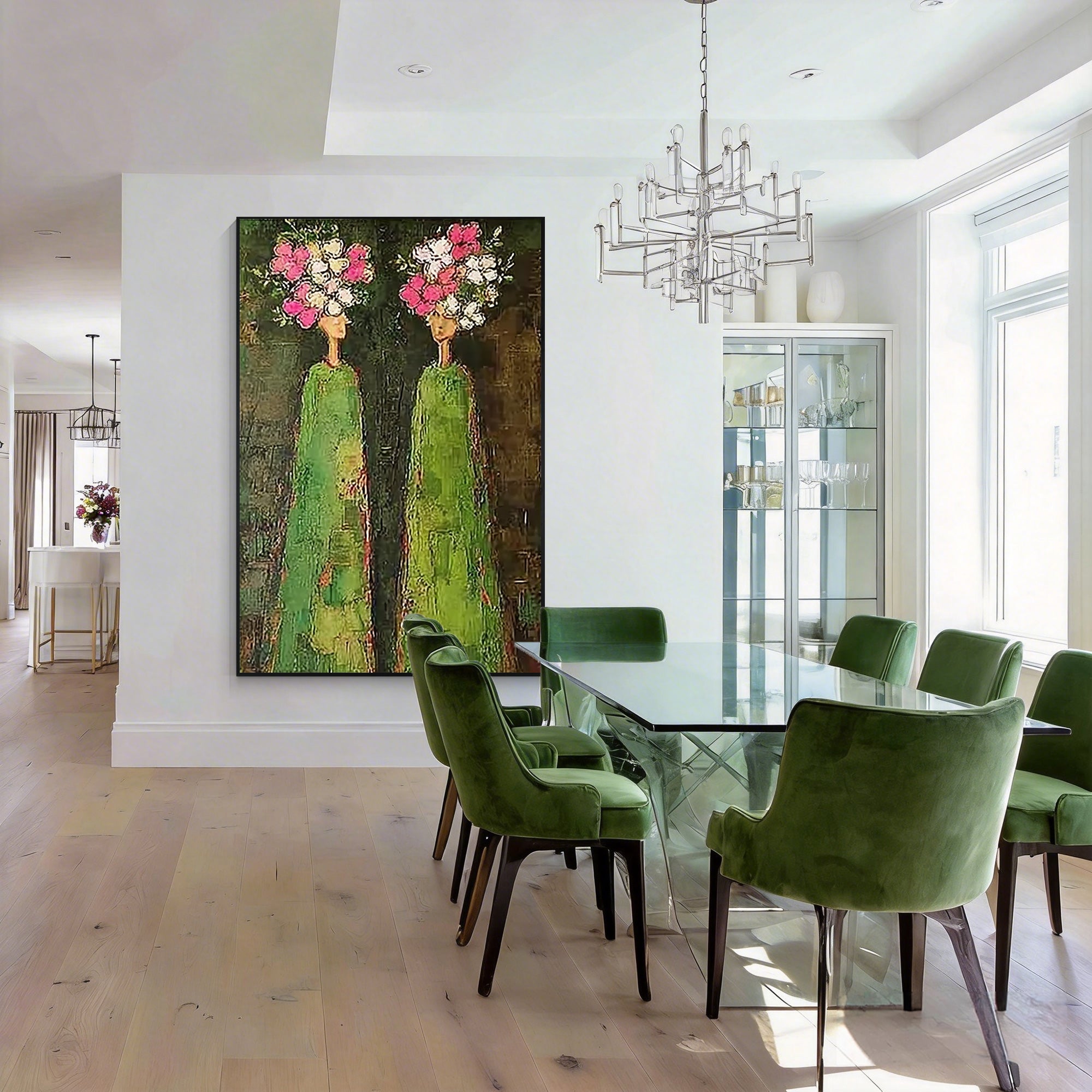 designer style figurative canvas painting modern decor