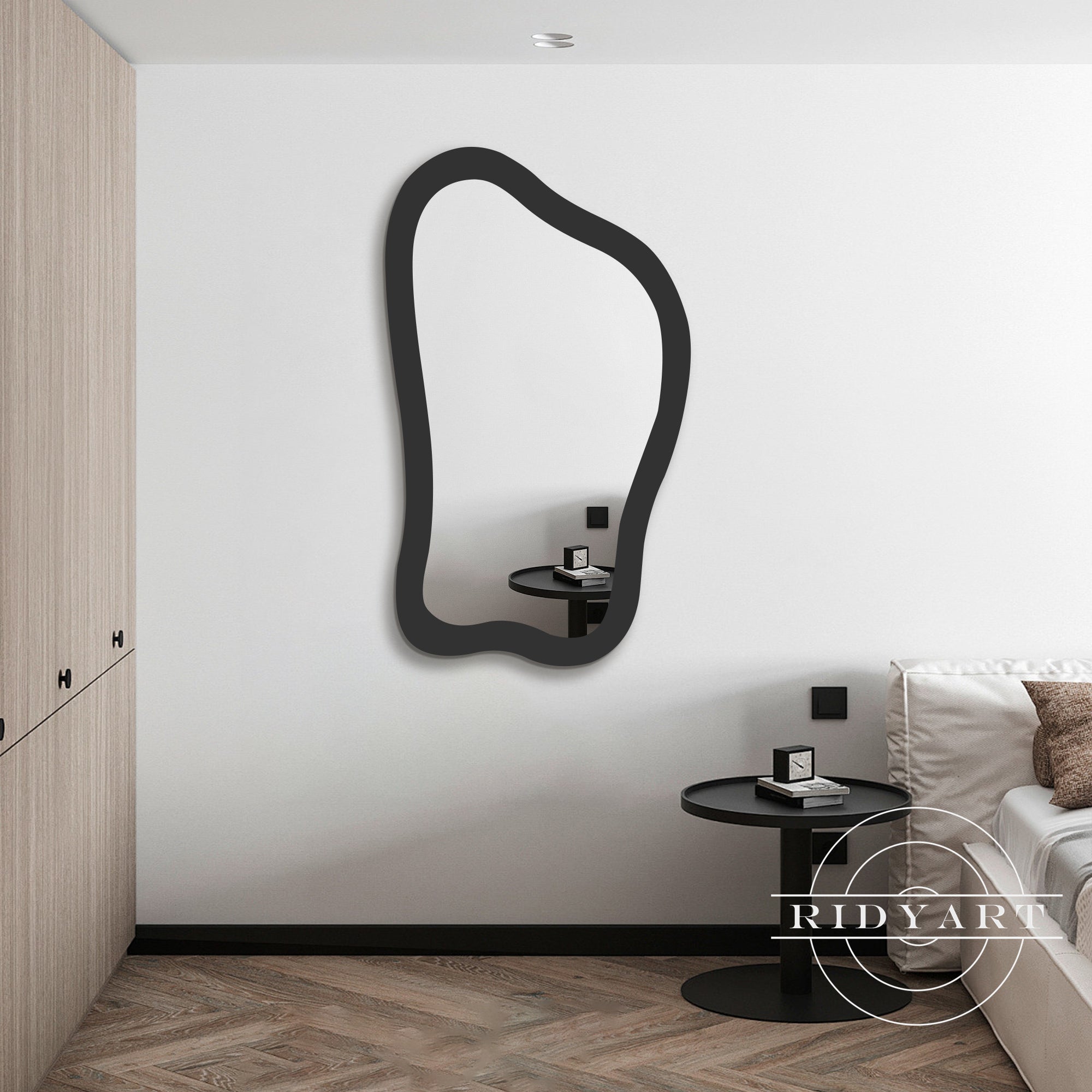 1.Black acrylic spray-painted shaped mirror
2.Modern black acrylic mirror for minimalist decor
3.Stylish black spray-painted mirror with unique shape
4.Sleek black acrylic mirror for contemporary interiors
5.Elegant black acrylic wall mirror for home decor