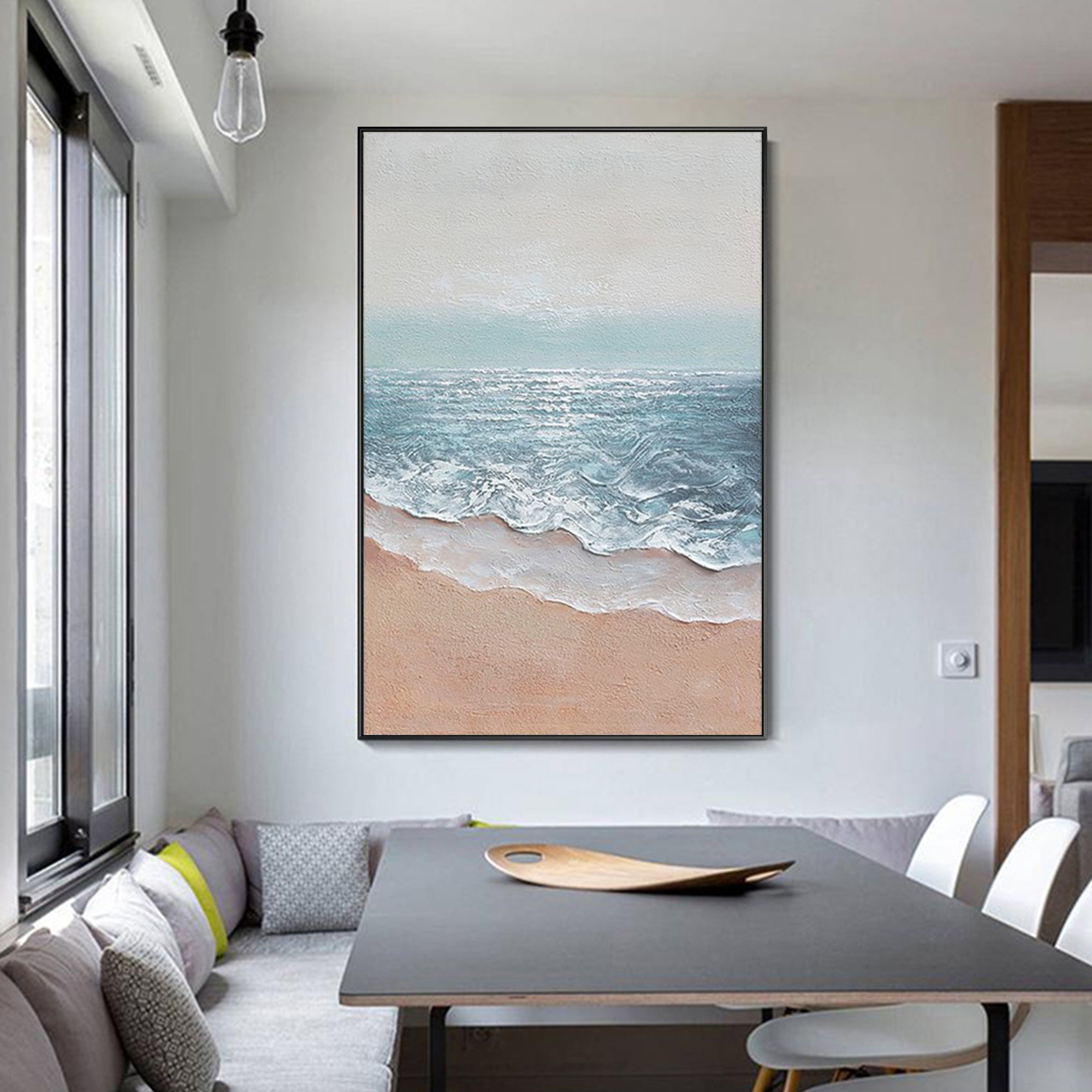 Beach Sea Oil Painting Framed