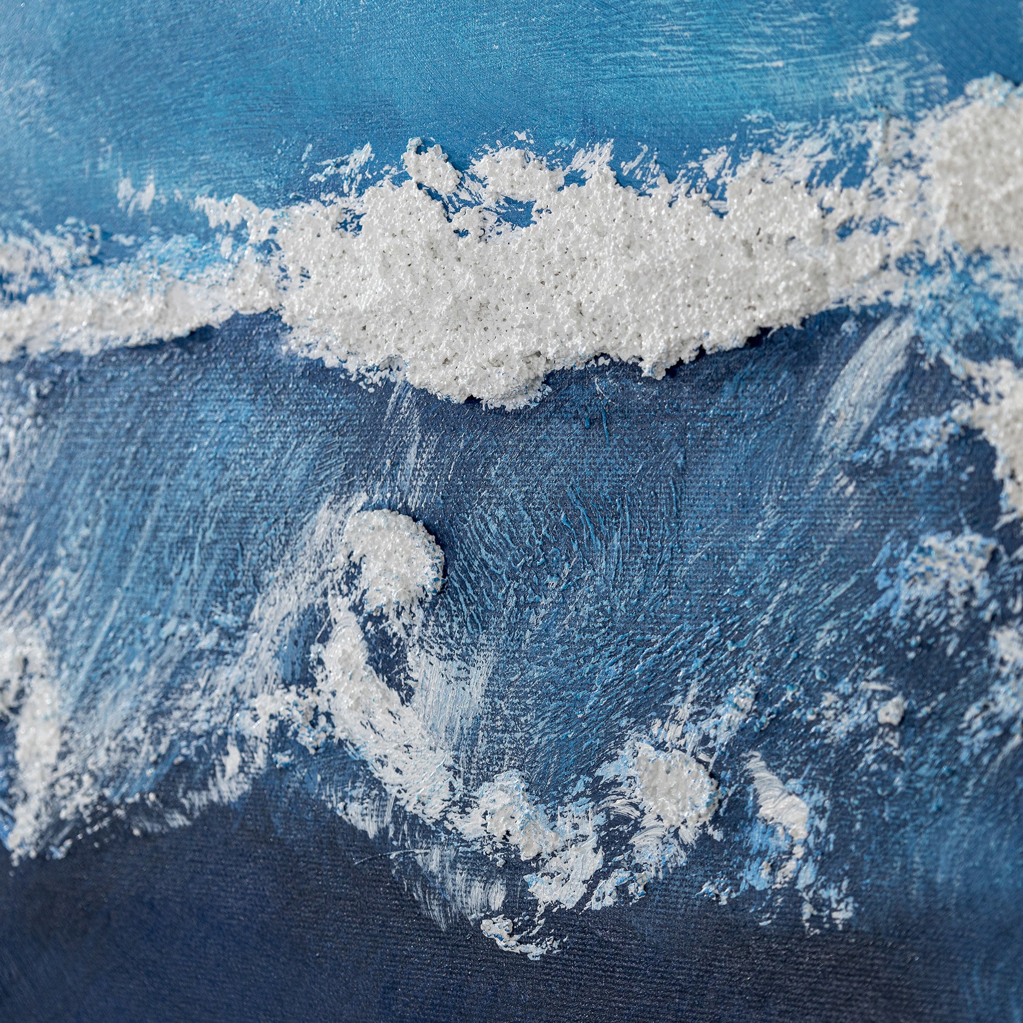 Ocean Painting Navy Blue Wall Art