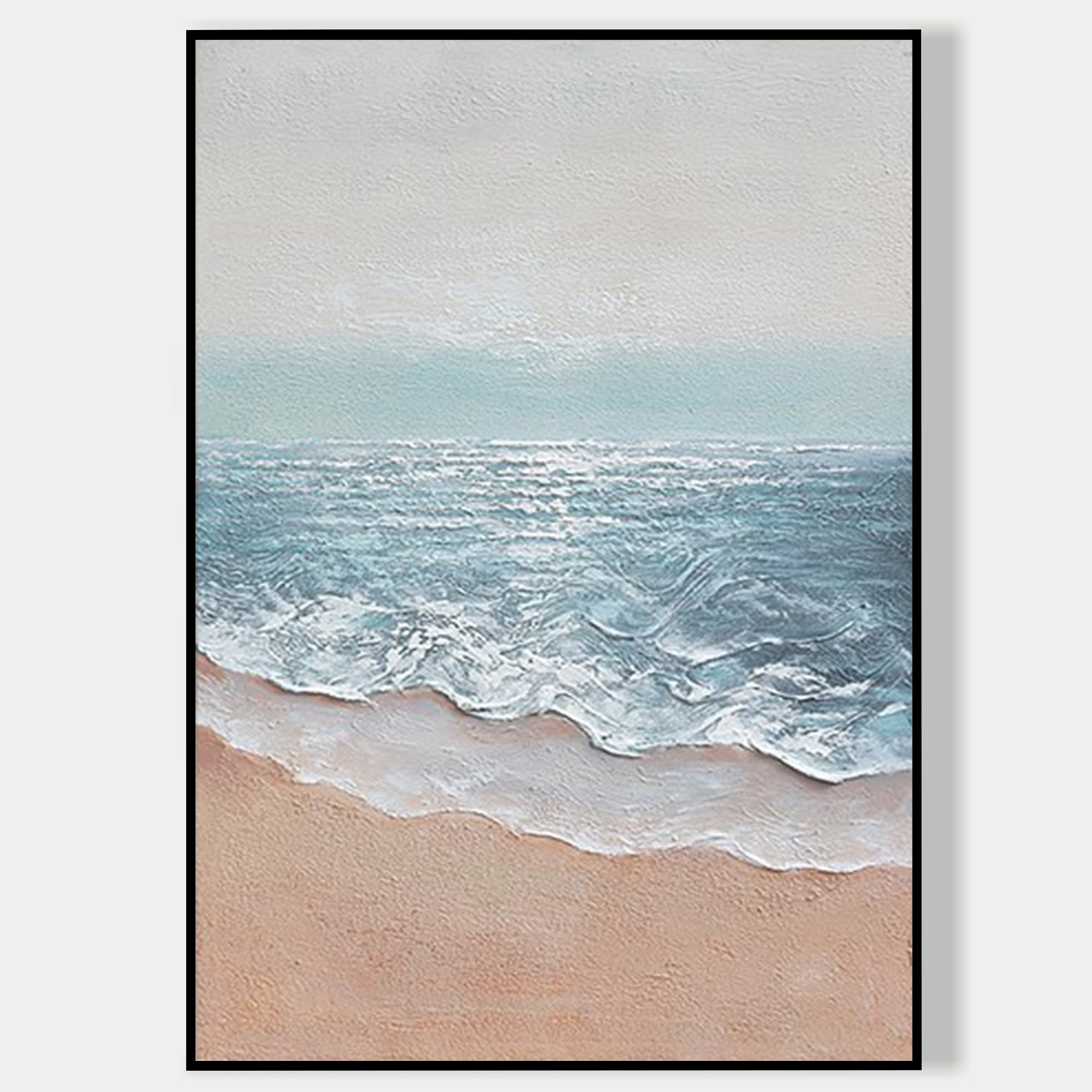 Beach Sea Oil Painting Framed