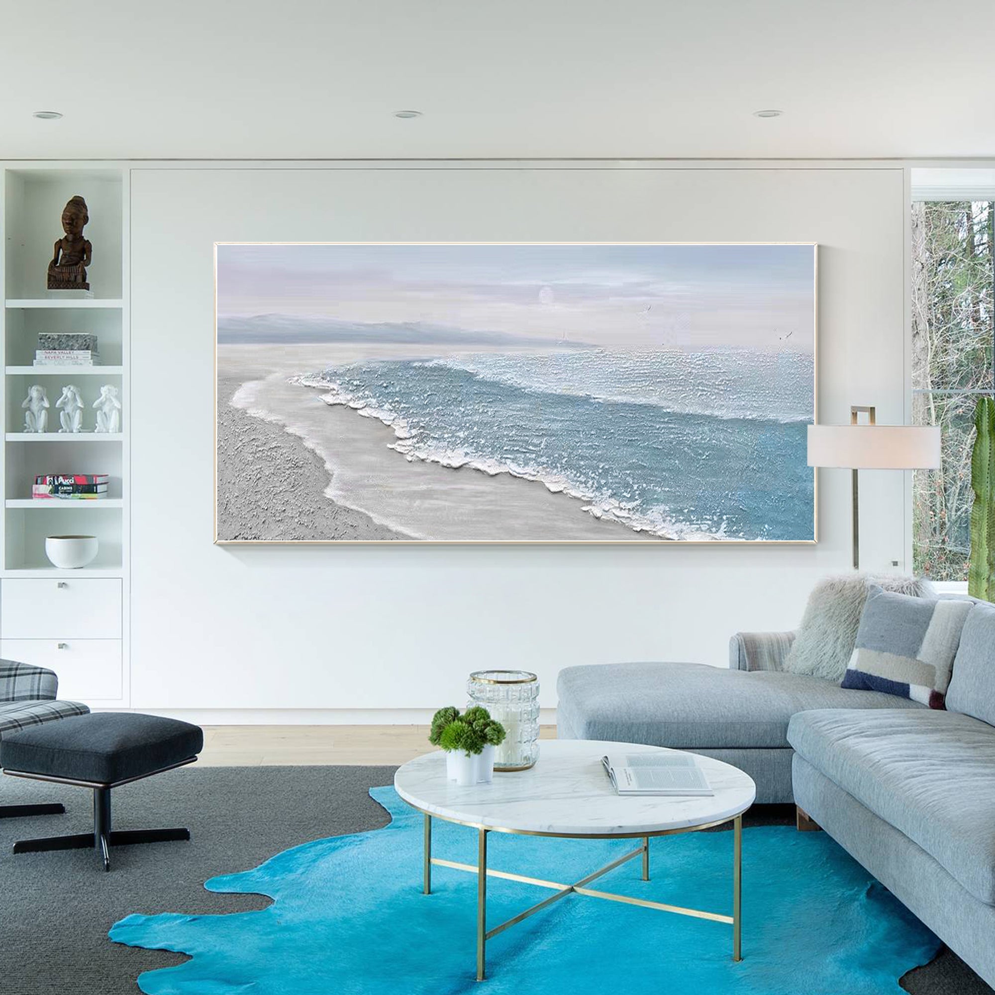 Sunrise on the White Beach Painting