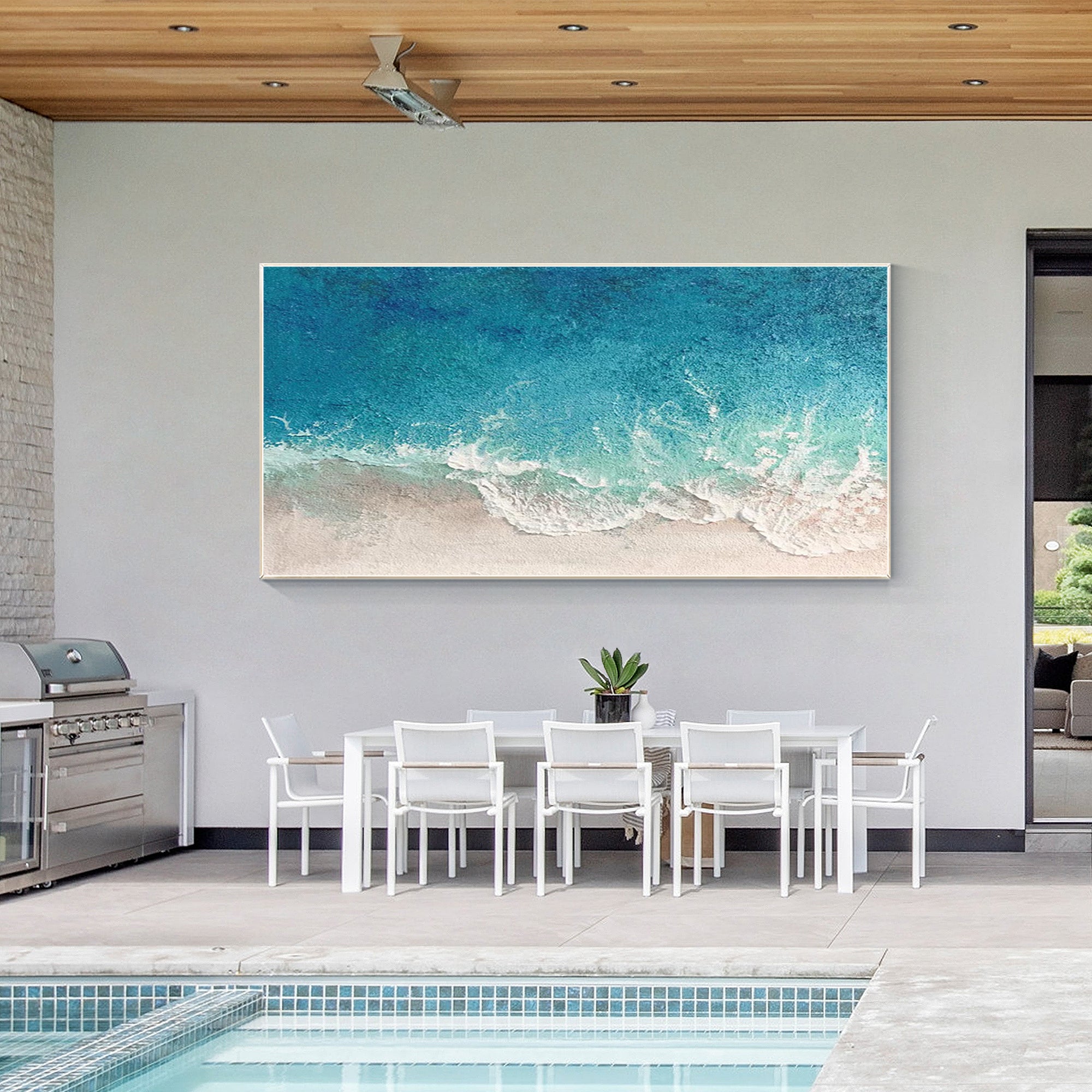 Coastal Beach Painting