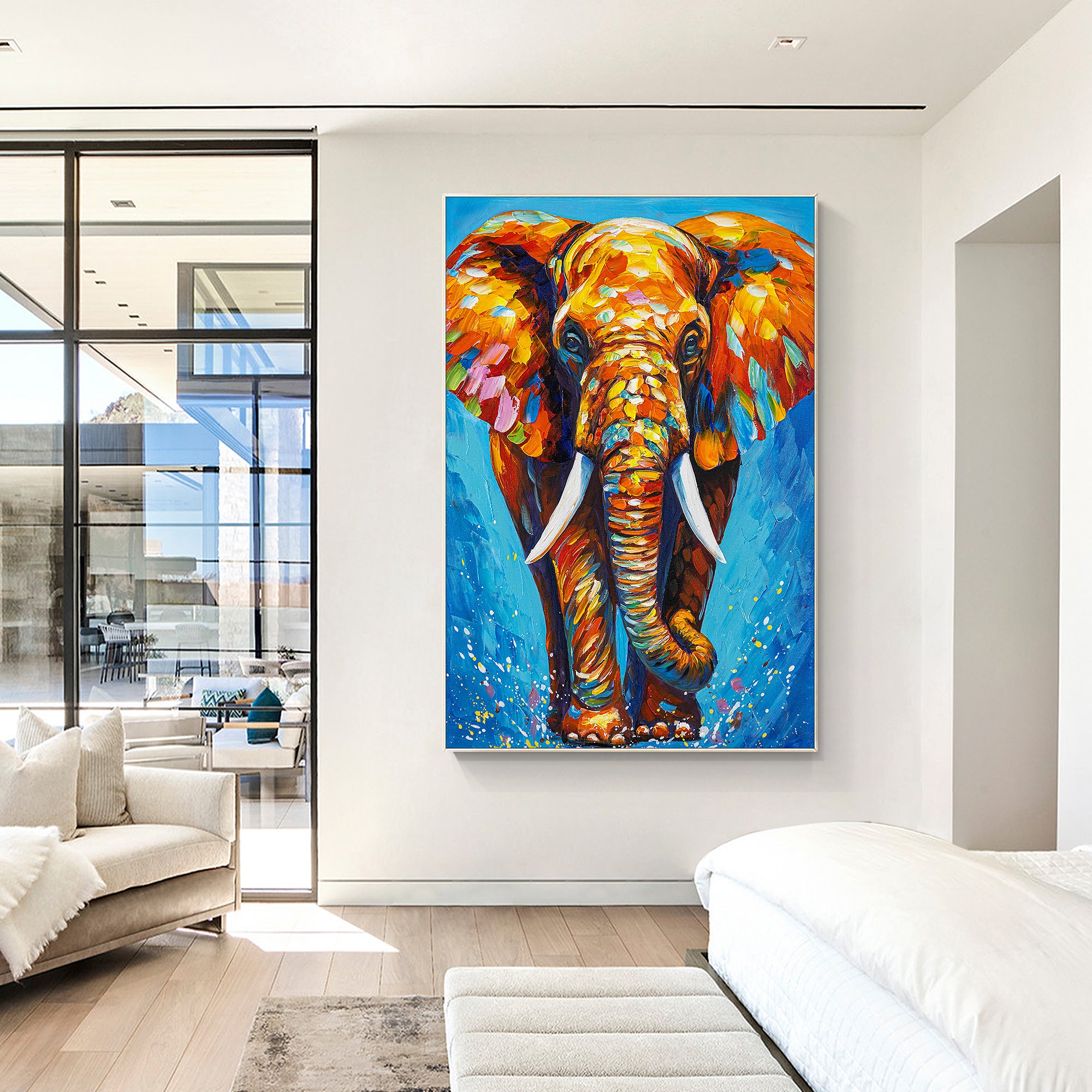 Colorful Elephant Painting