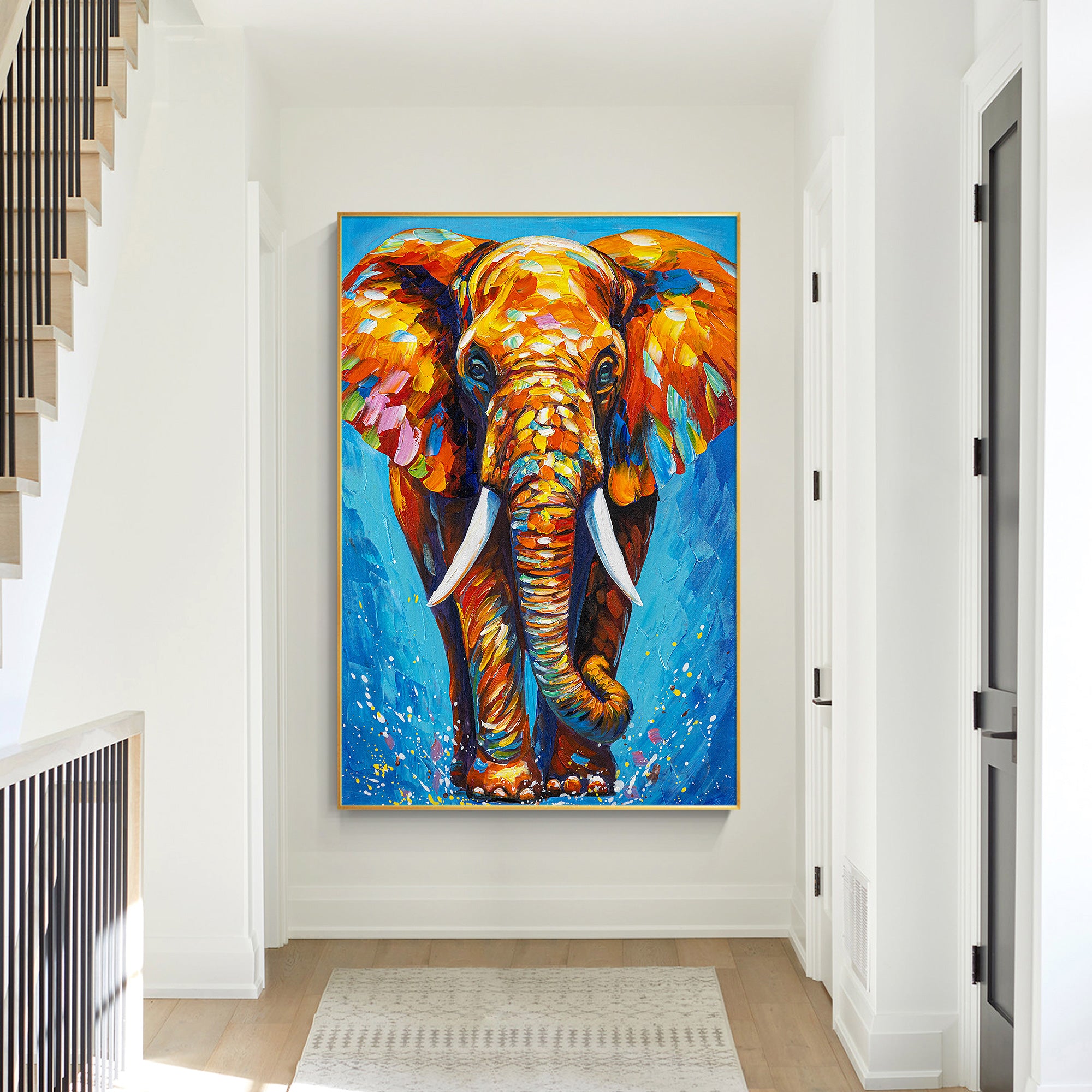 Colorful Elephant Painting