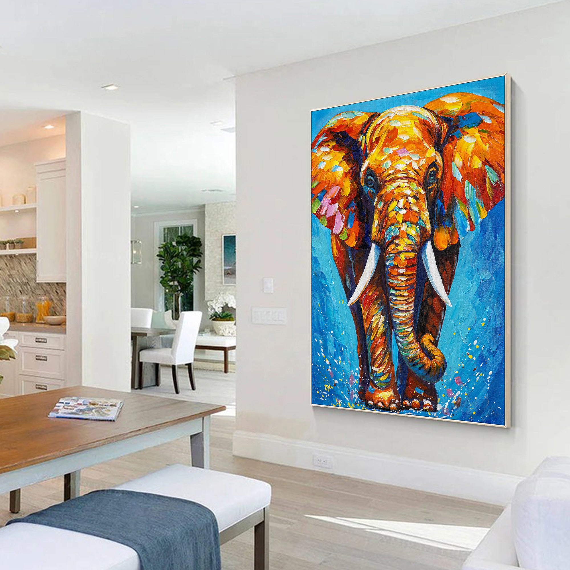 Colorful Elephant Painting