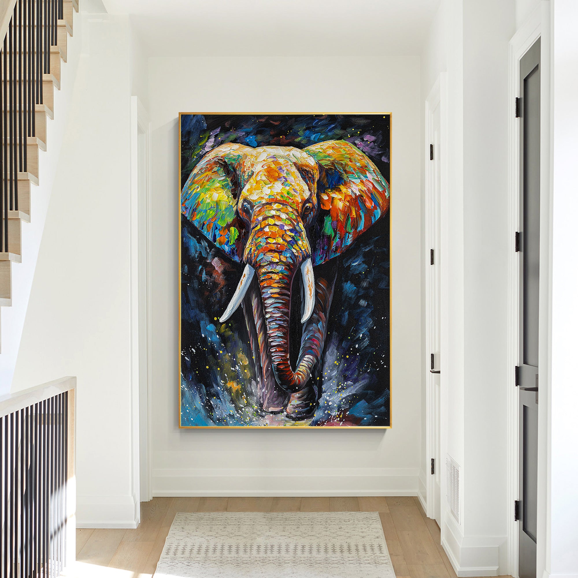 Colorful Elephant Painting