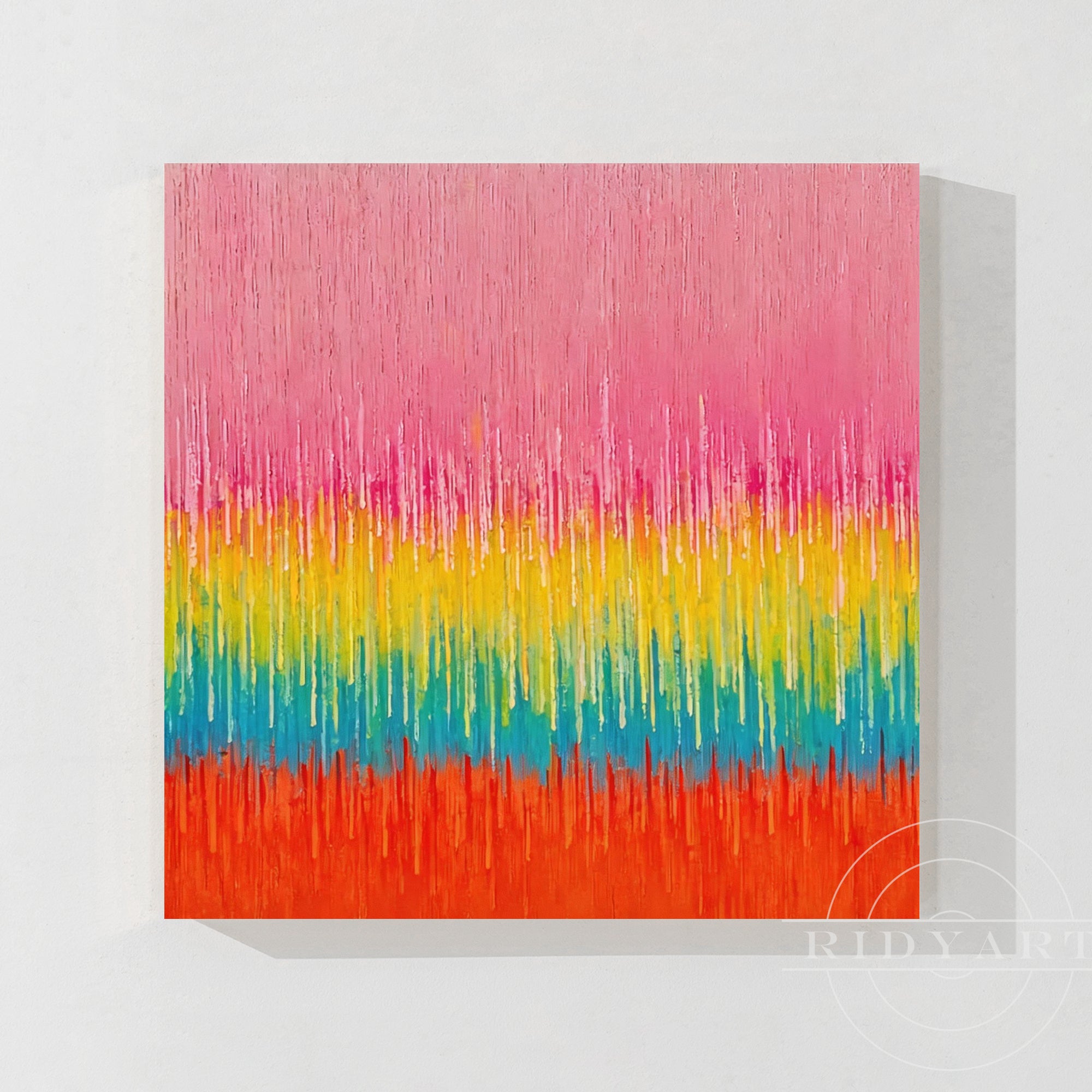 Pink abstrakte Wandkunst BA0953