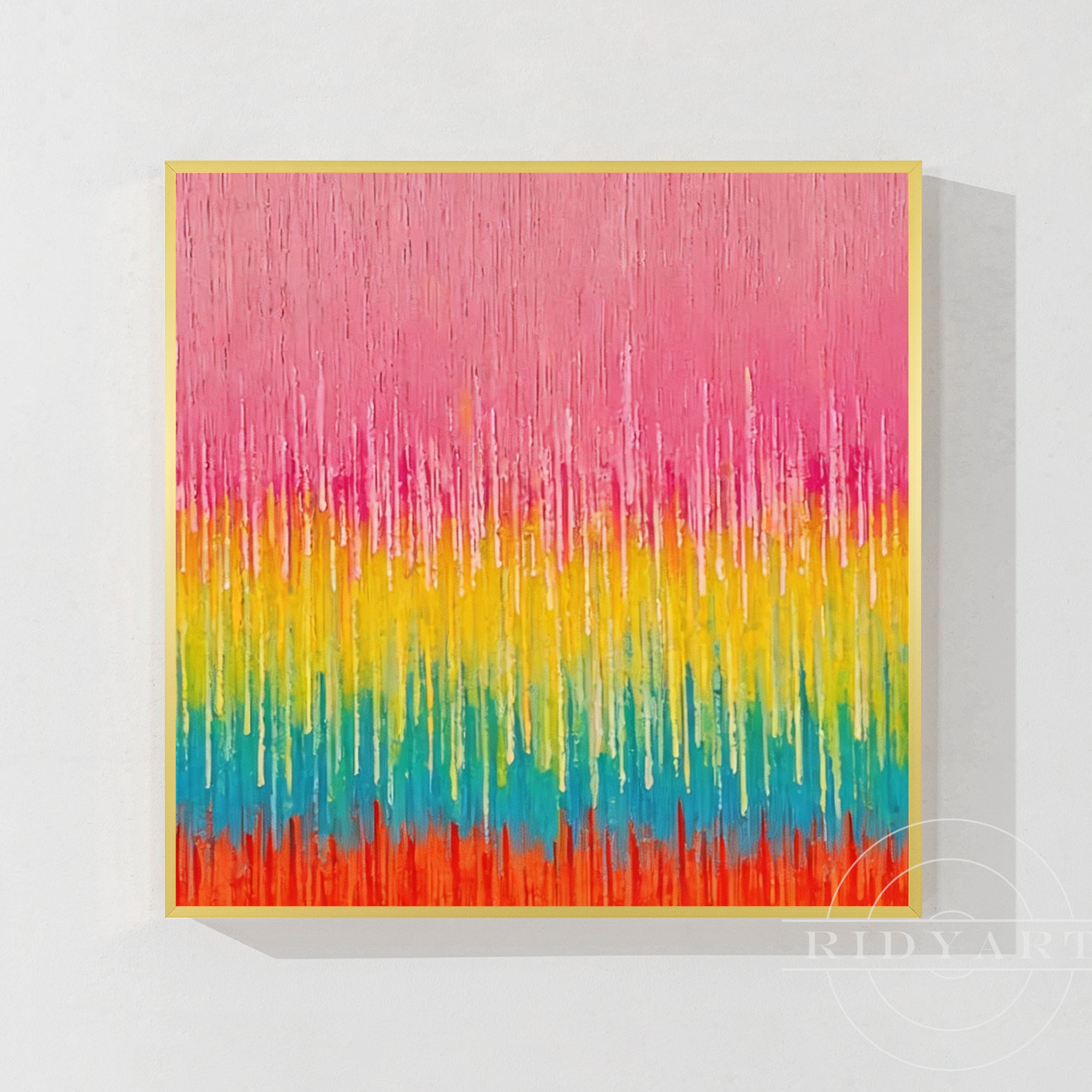 Pink abstrakte Wandkunst BA0953