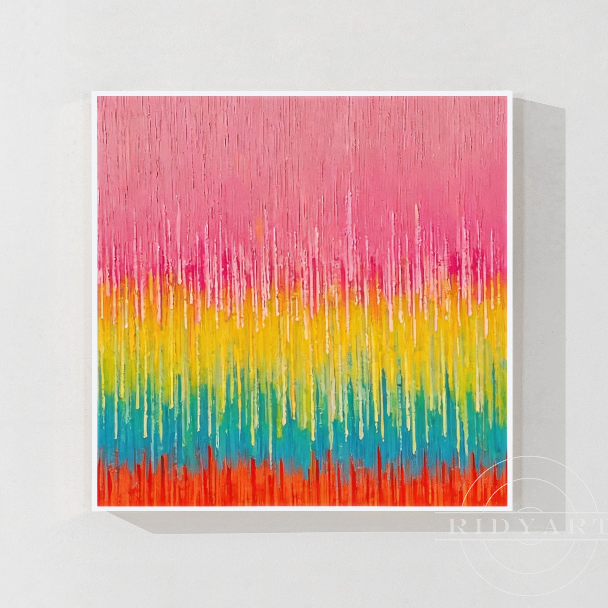 Pink abstrakte Wandkunst BA0953