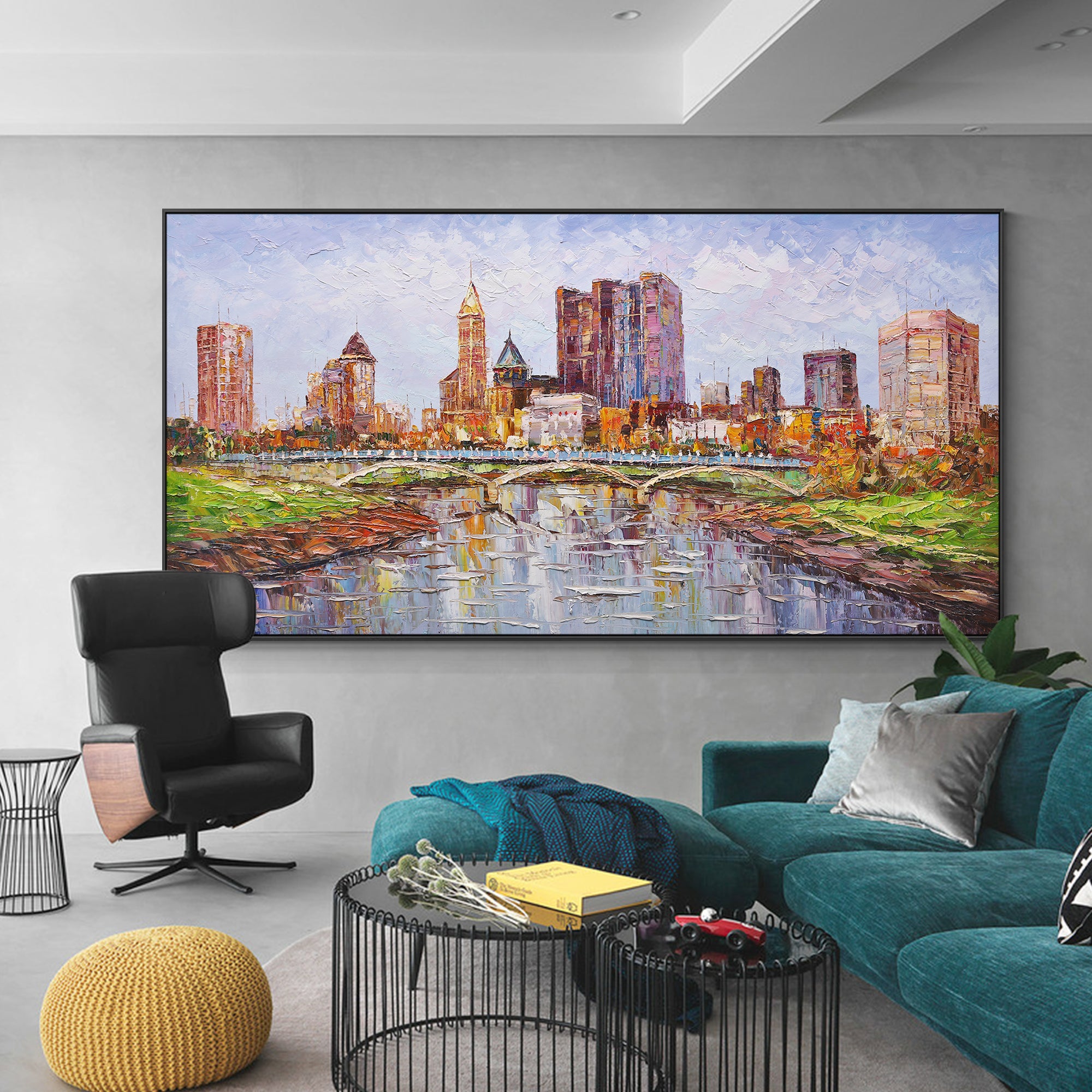 Columbus Skyline  oil paintings