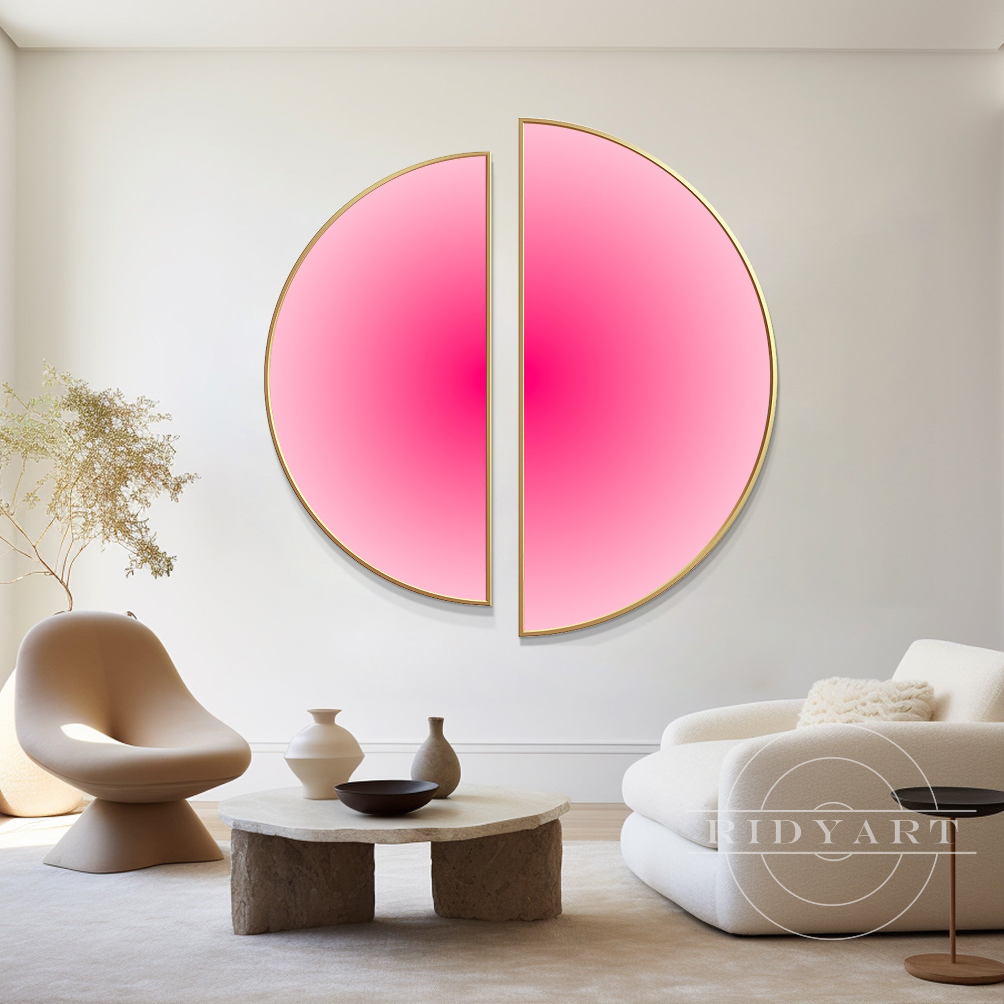 Dopamine pink gradient painting