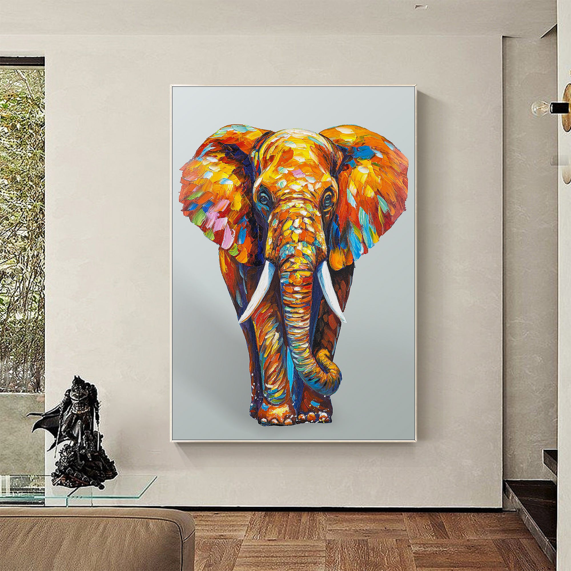 Elephant Painting Pop Art_W008