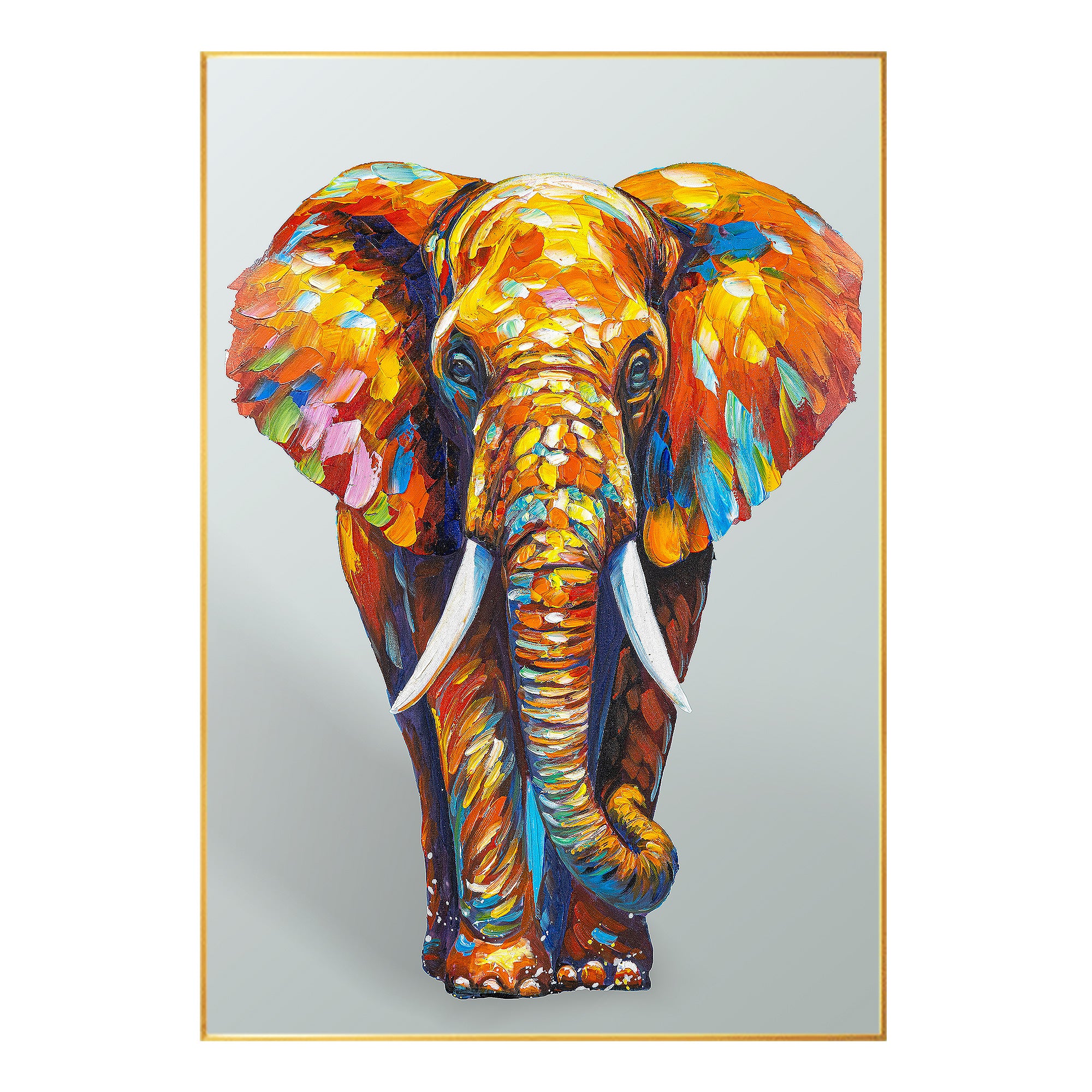 Elephant Painting Pop Art_W008