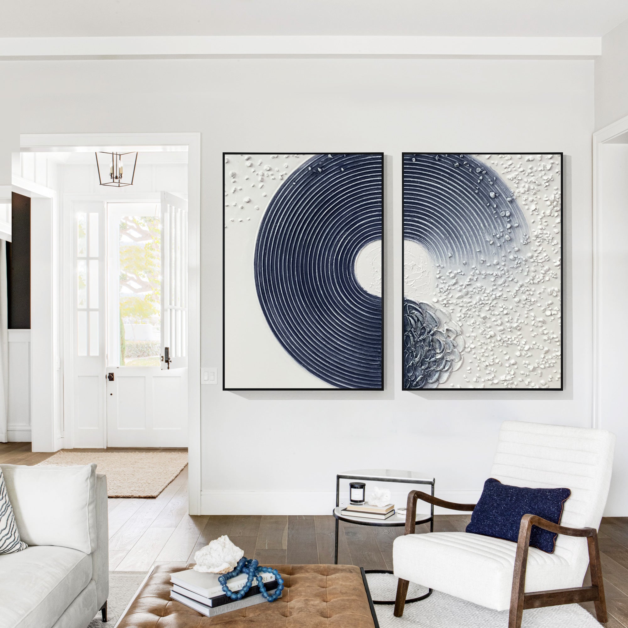 Enso circle texture painting