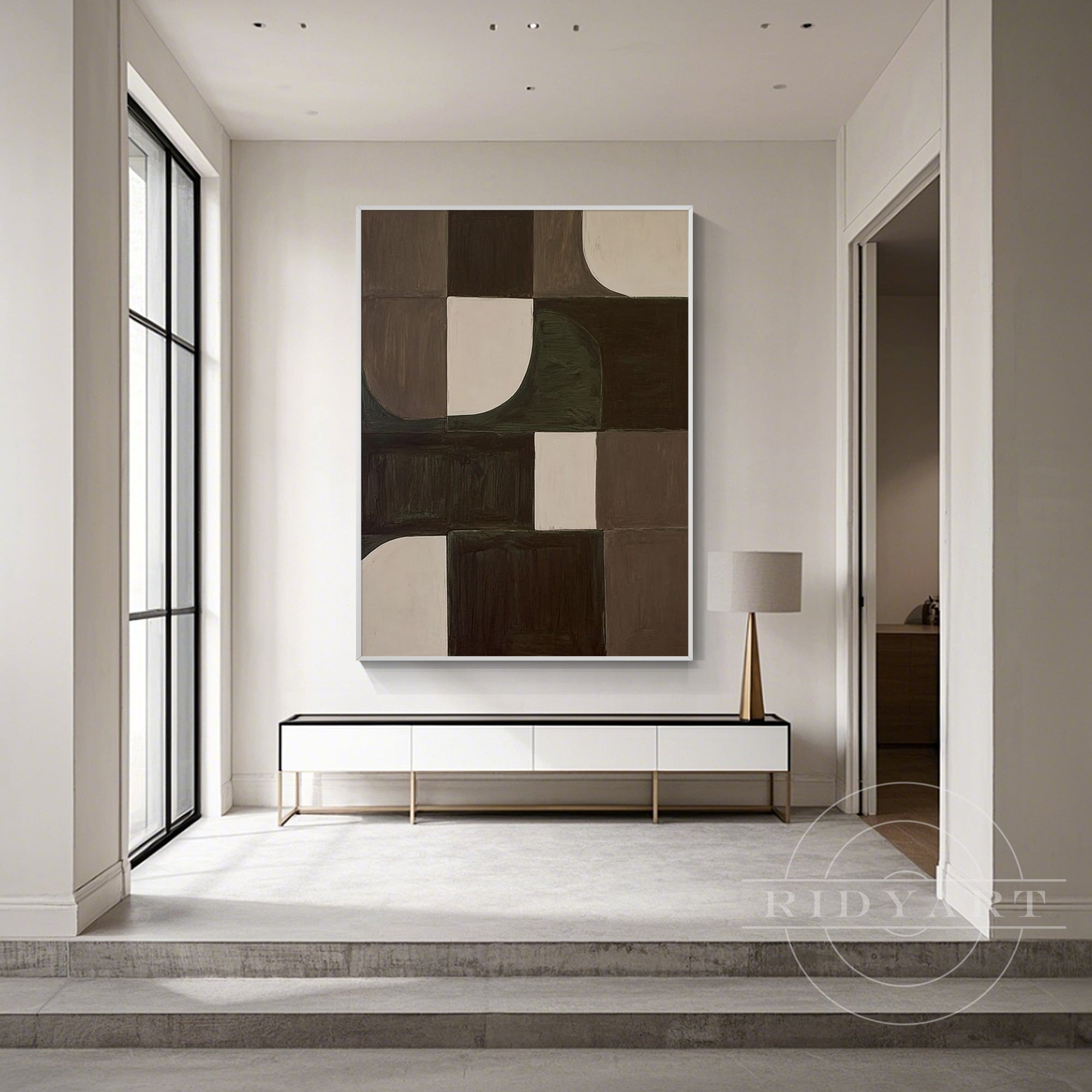 modern brown wall art mediterranean style painting