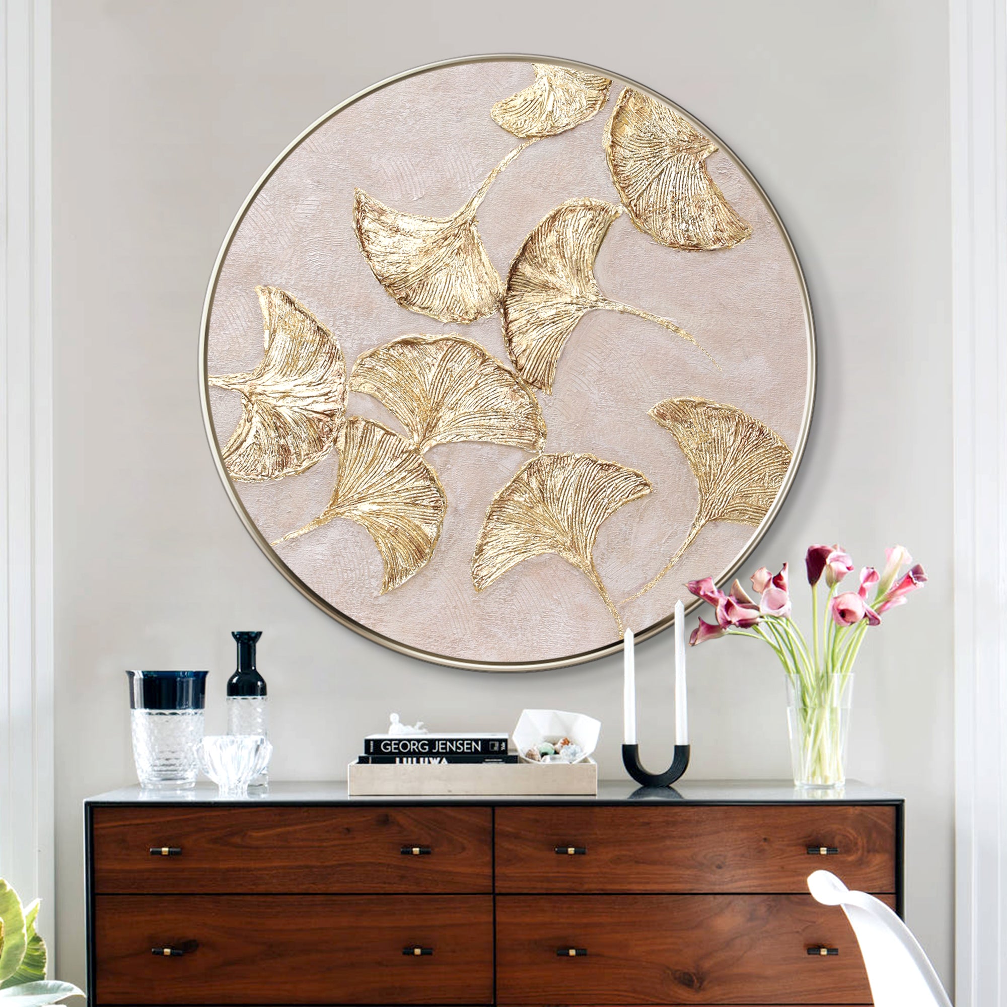 Gold Ginkgo Painting