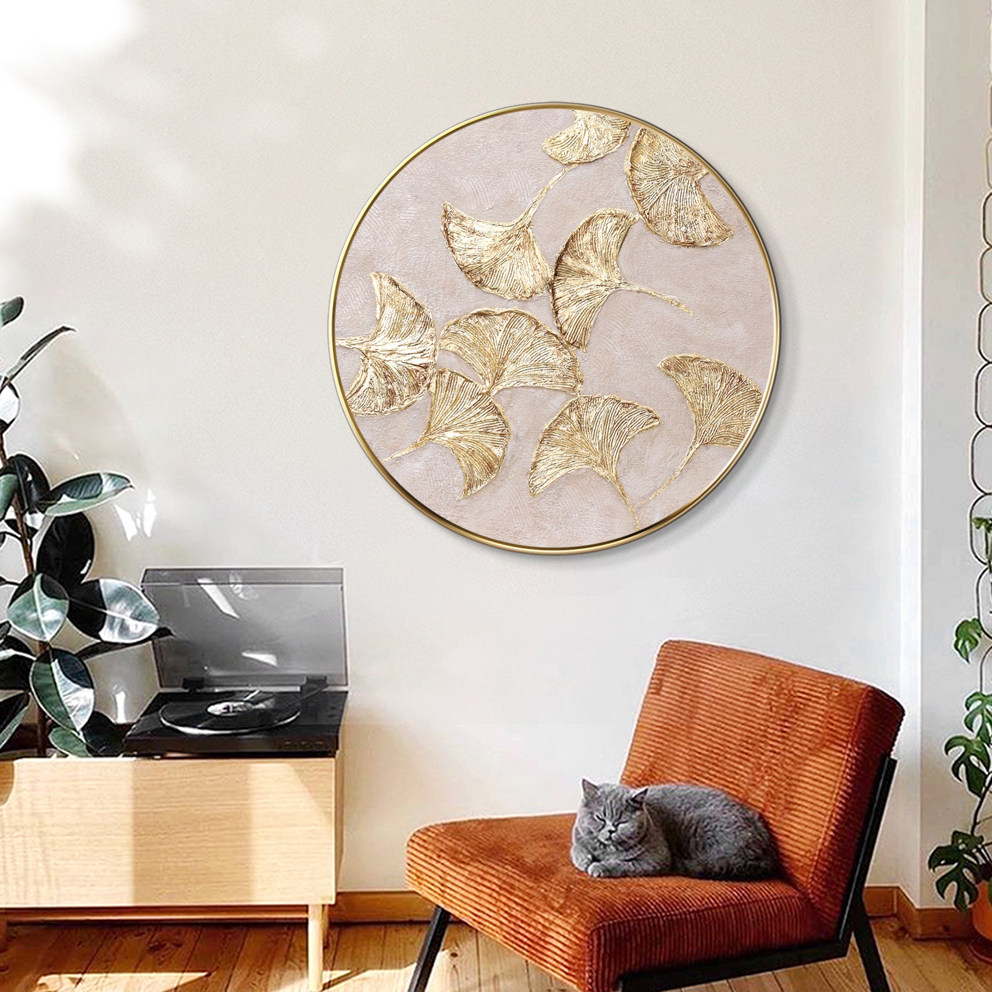 Gold Ginkgo Painting