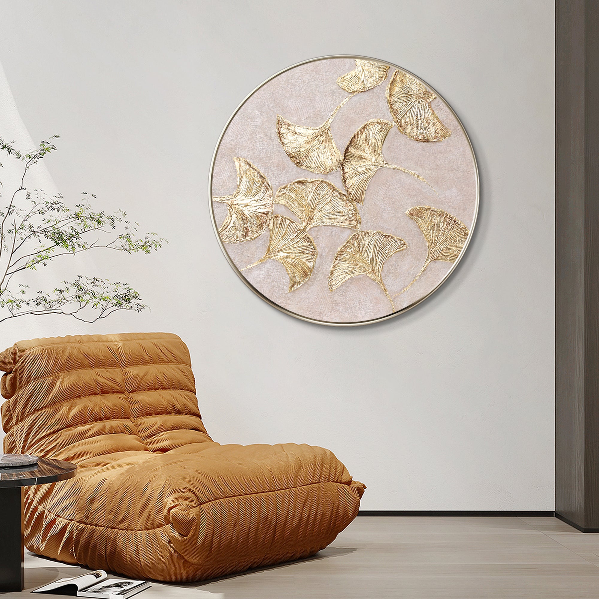 Gold Ginkgo Painting