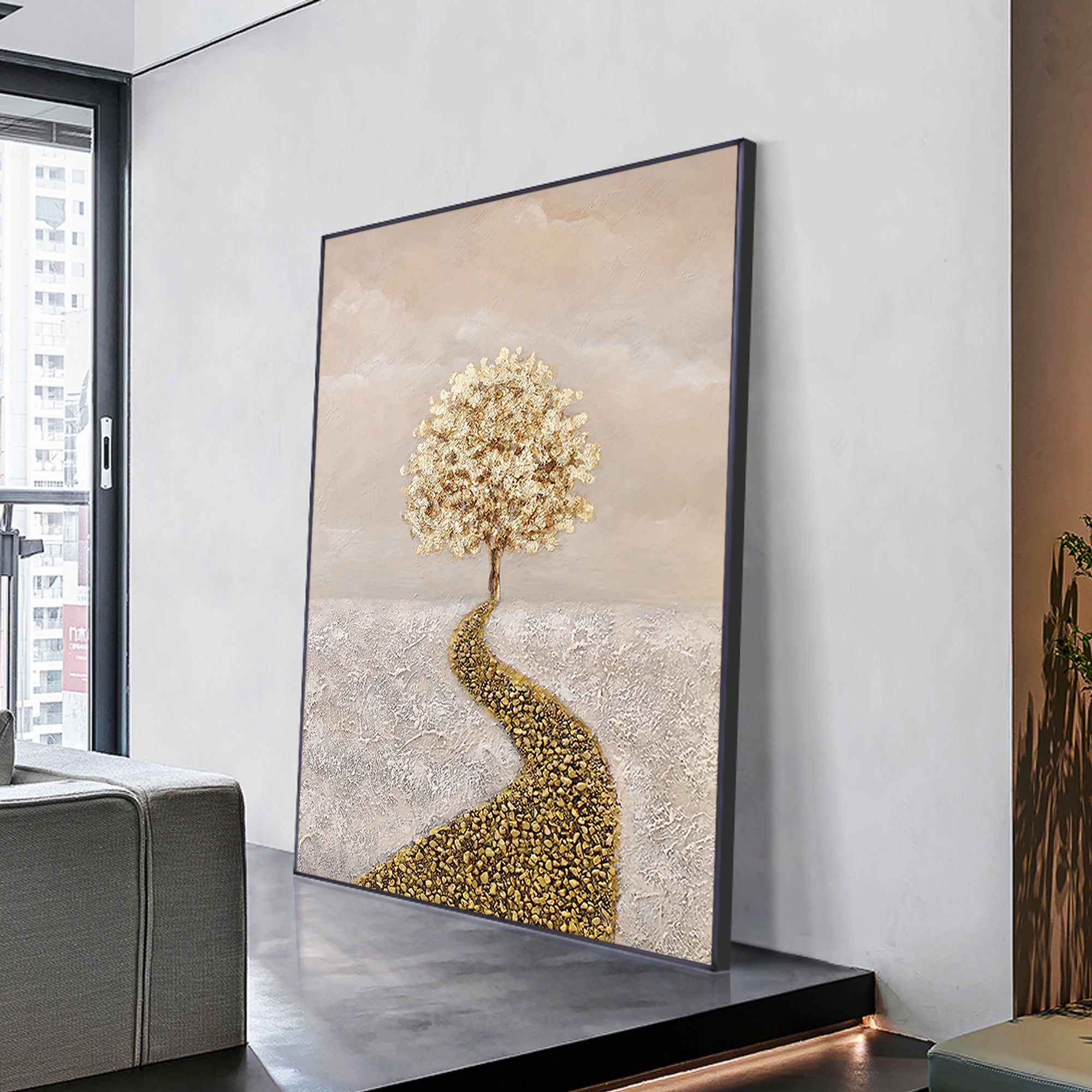 Gold Tree of Life Painting Gold Leaf Art