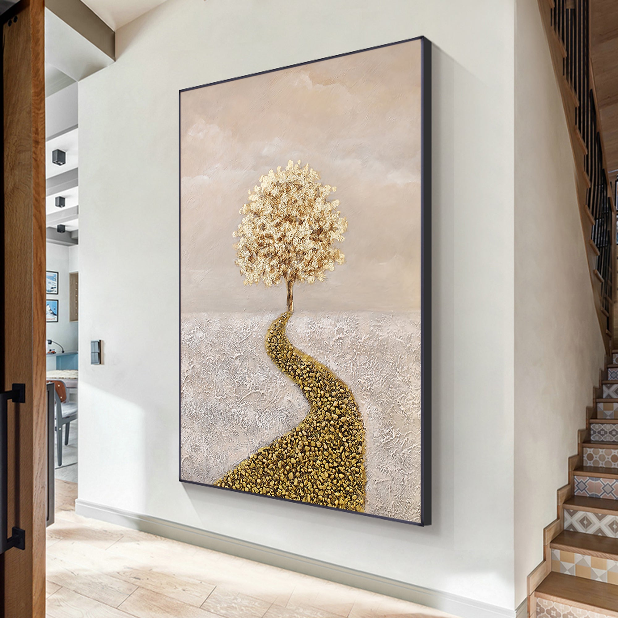 Gold Baum des Lebens Malerei Blattgold Kunst