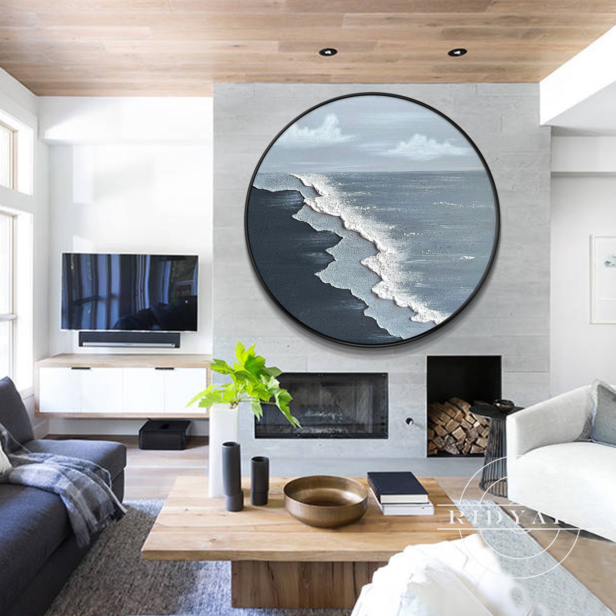 Gray Ocean wall art